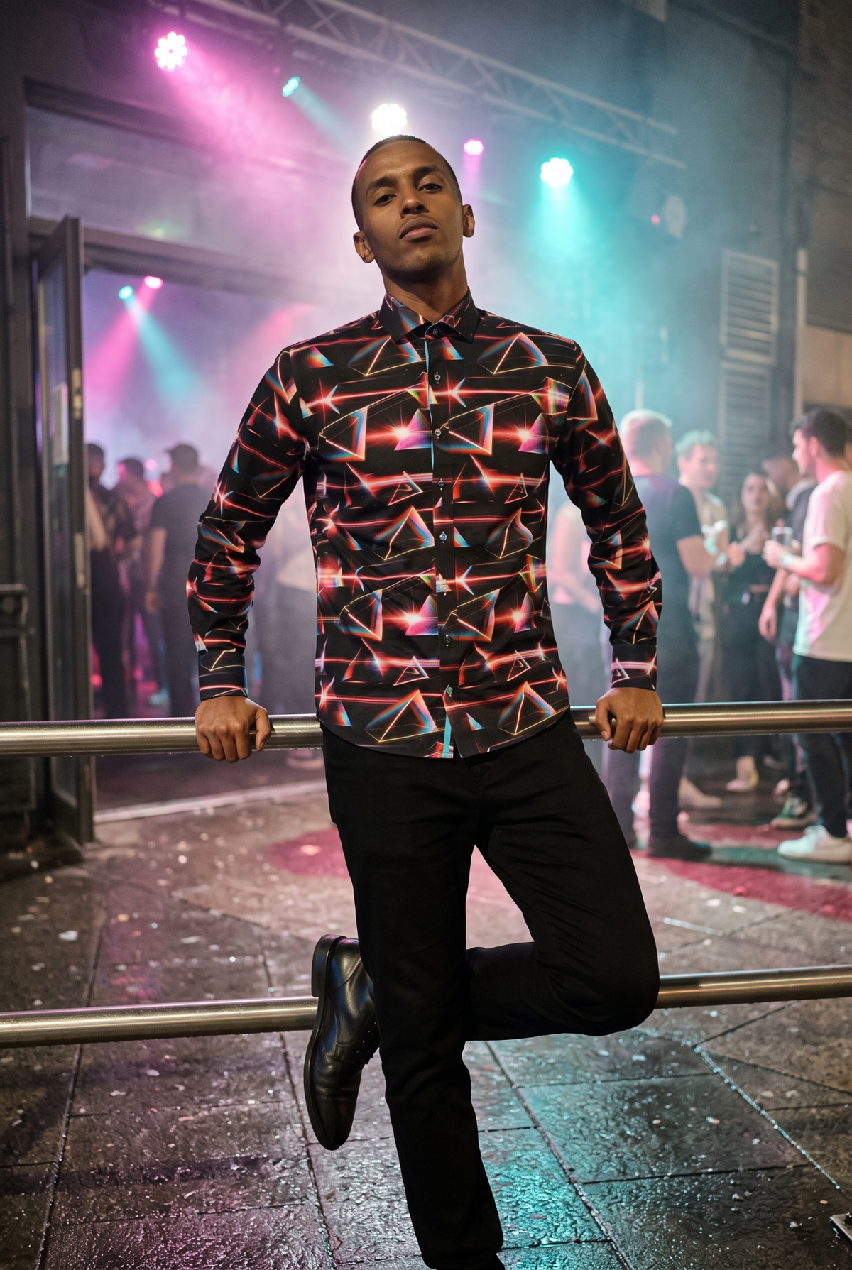 Prism Spectrum Print Shirt - Claudio Lugli Shirts