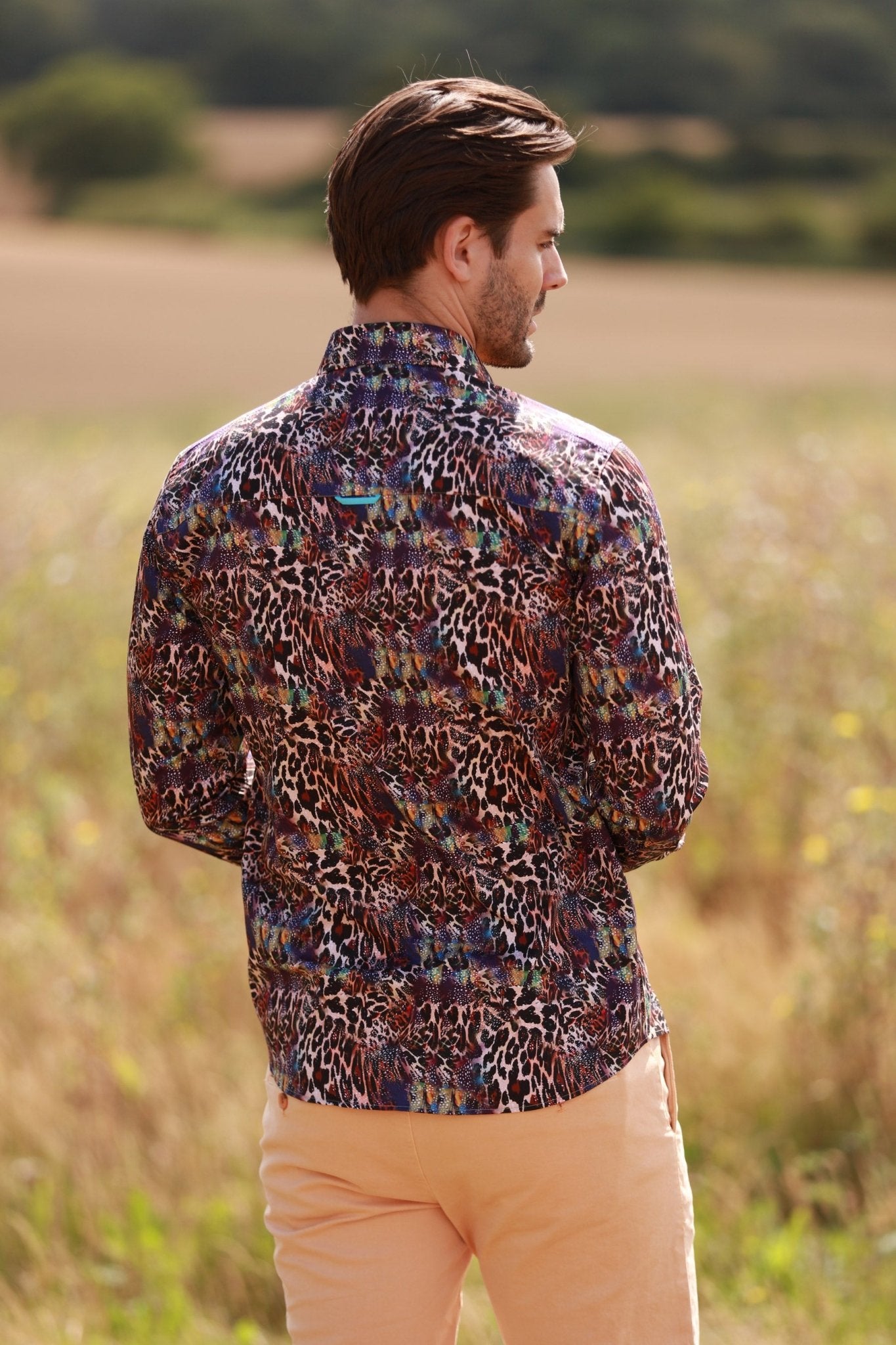 PROWL OF THE PLAINS PRINT SHIRT - Premium Men's Patterned Shirt by Claudio Lugli | Bold Design, Tailored Fit, Best Printed Shirts