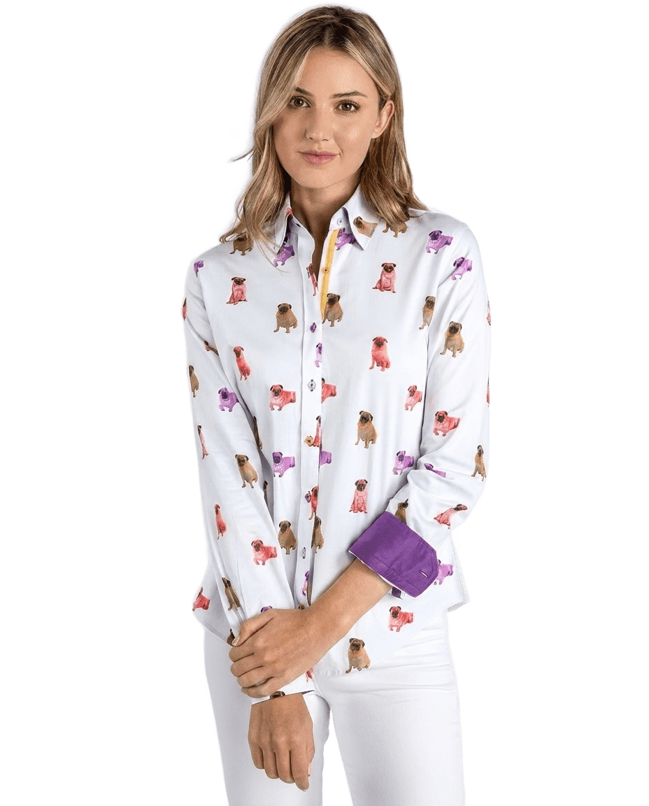 Pugs Womens Print Shirt - Claudio Lugli Shirts