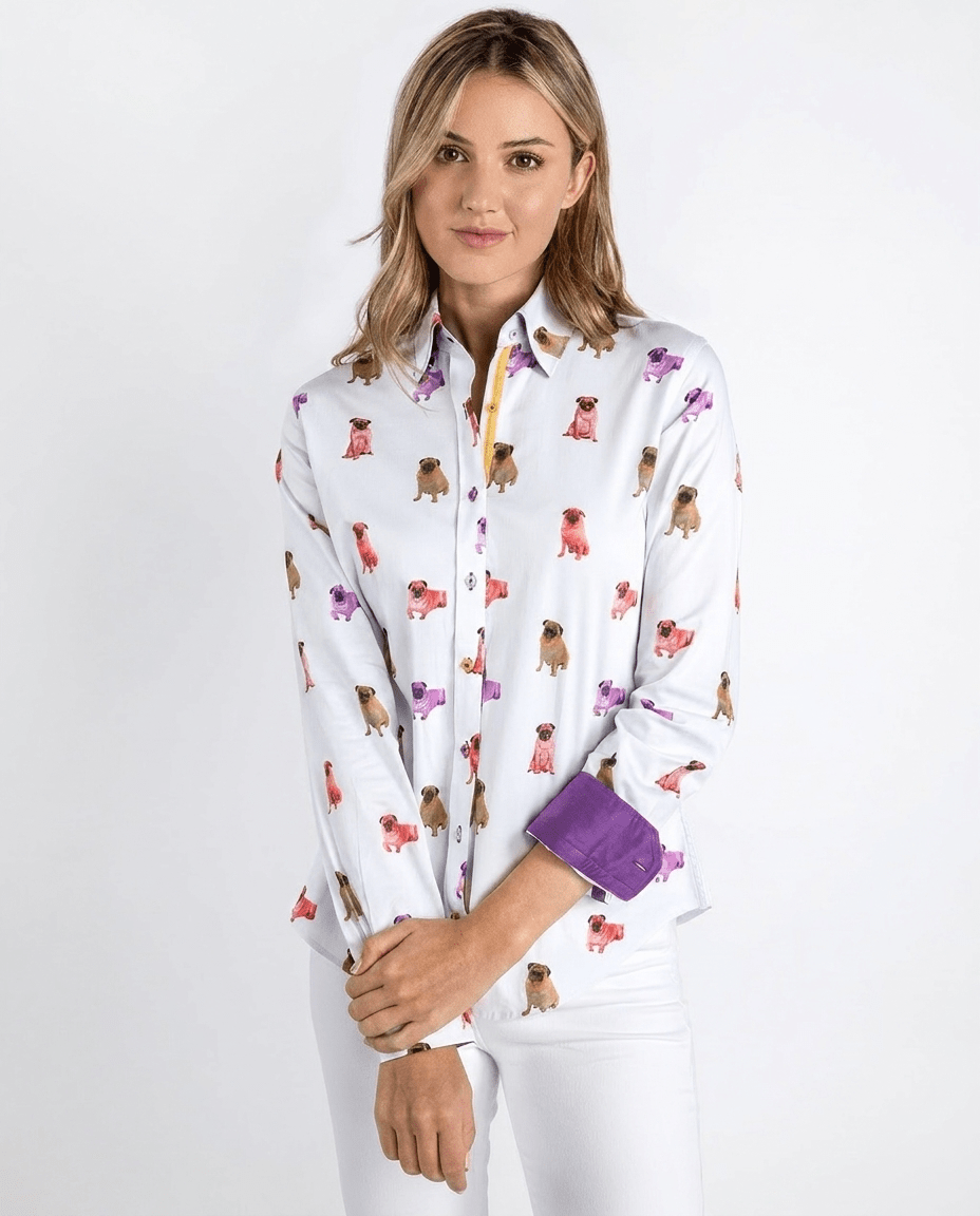 Pugs Womens Print Shirt - Claudio Lugli Shirts