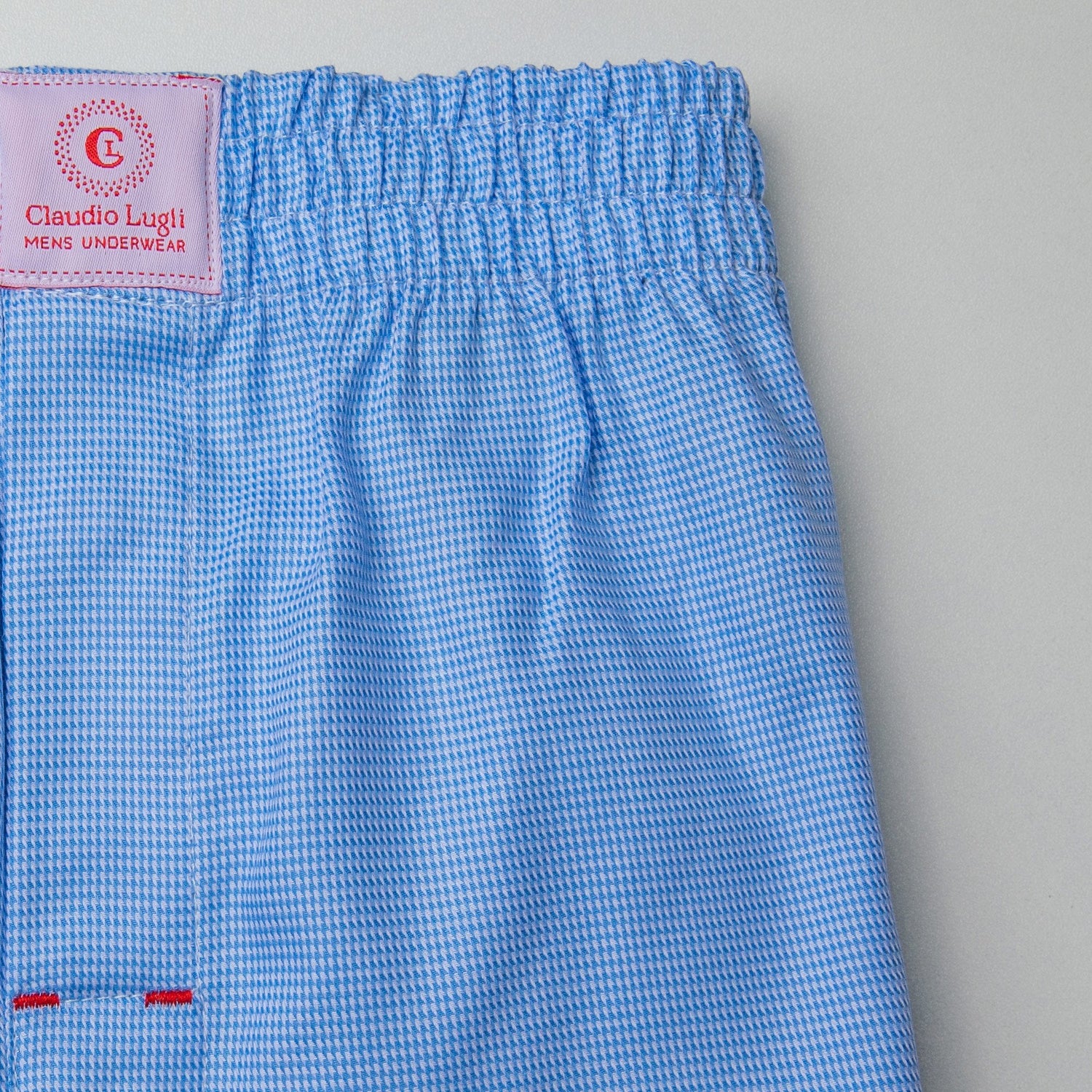 PUPPYTOOTH COTTON POPLIN PRINT BOXER SHORTS - Premium Men's Patterned Shirt by Claudio Lugli | Bold Design, Tailored Fit, Best Printed Shirts