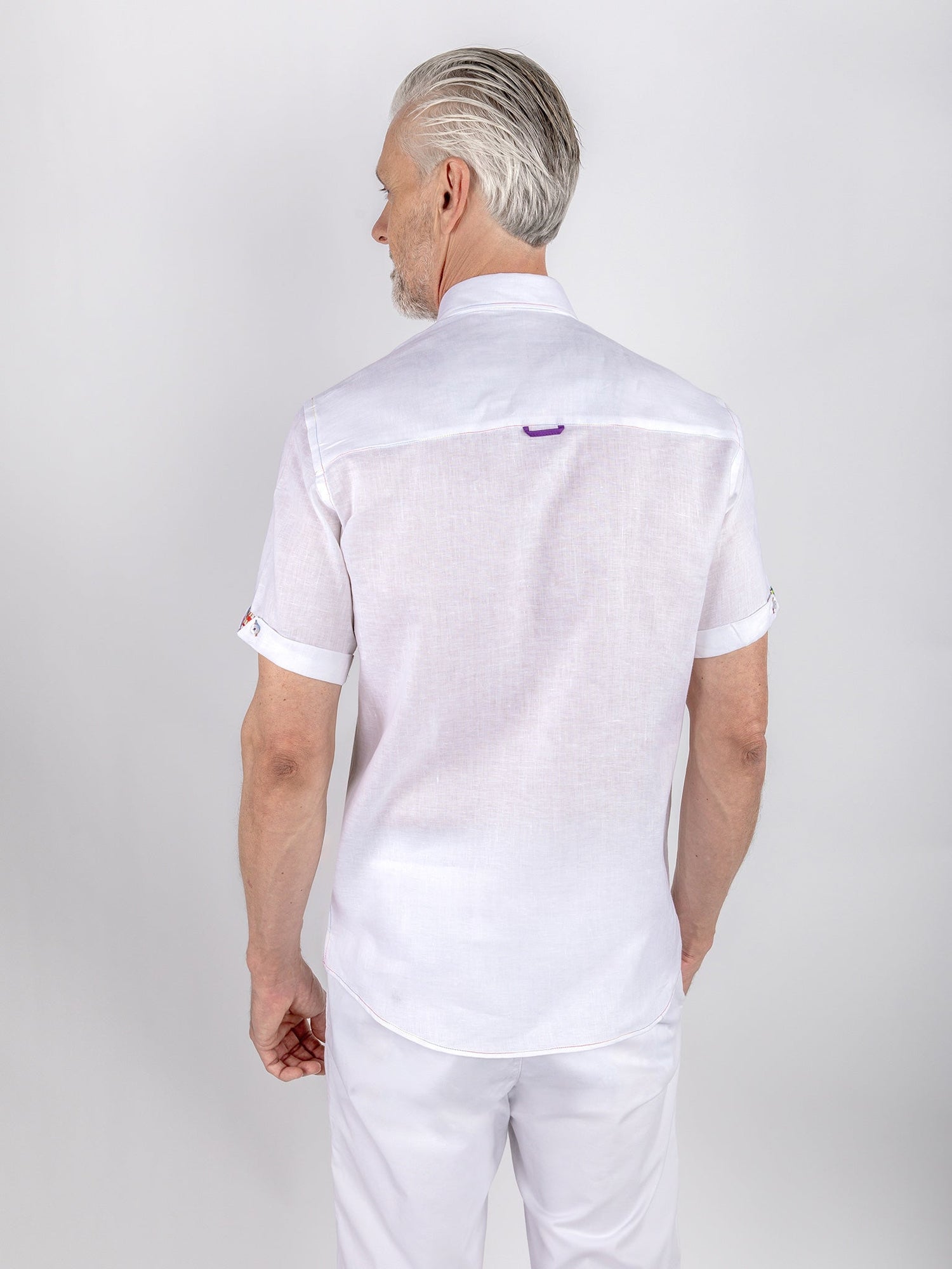 PURE LINEN SUMMER SHORT SLEEVE SHIRT - Claudio Lugli Shirts
