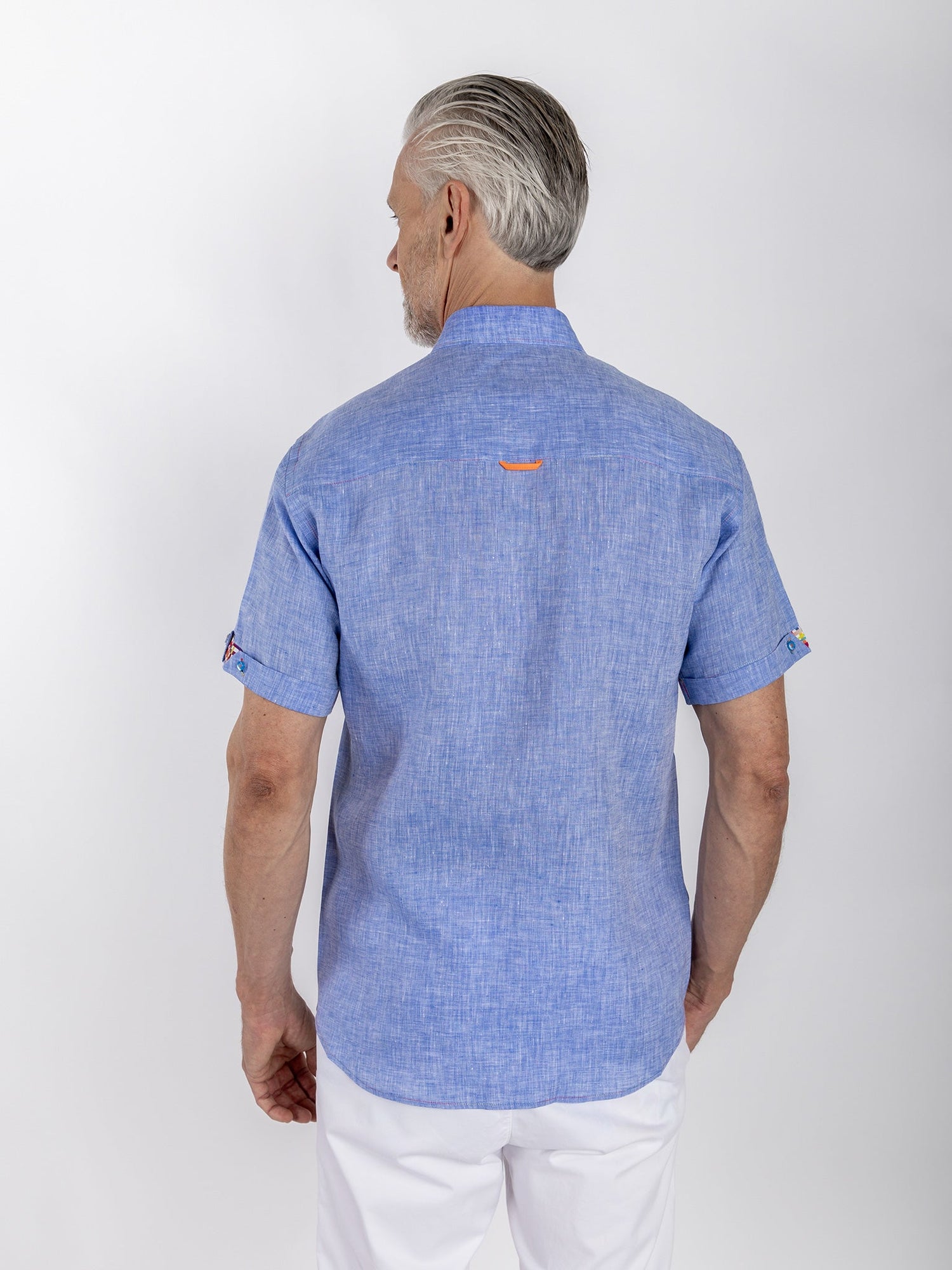 PURE LINEN SUMMER SHORT SLEEVE SHIRT - Claudio Lugli Shirts