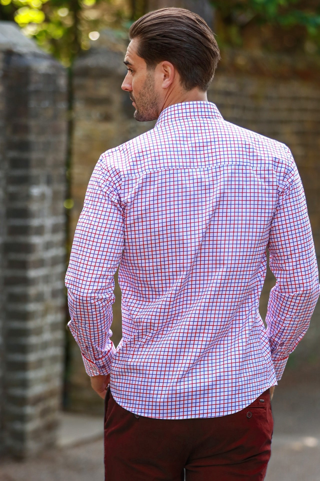 RED, WHITE & PURPLE CHECK - Claudio Lugli Shirts