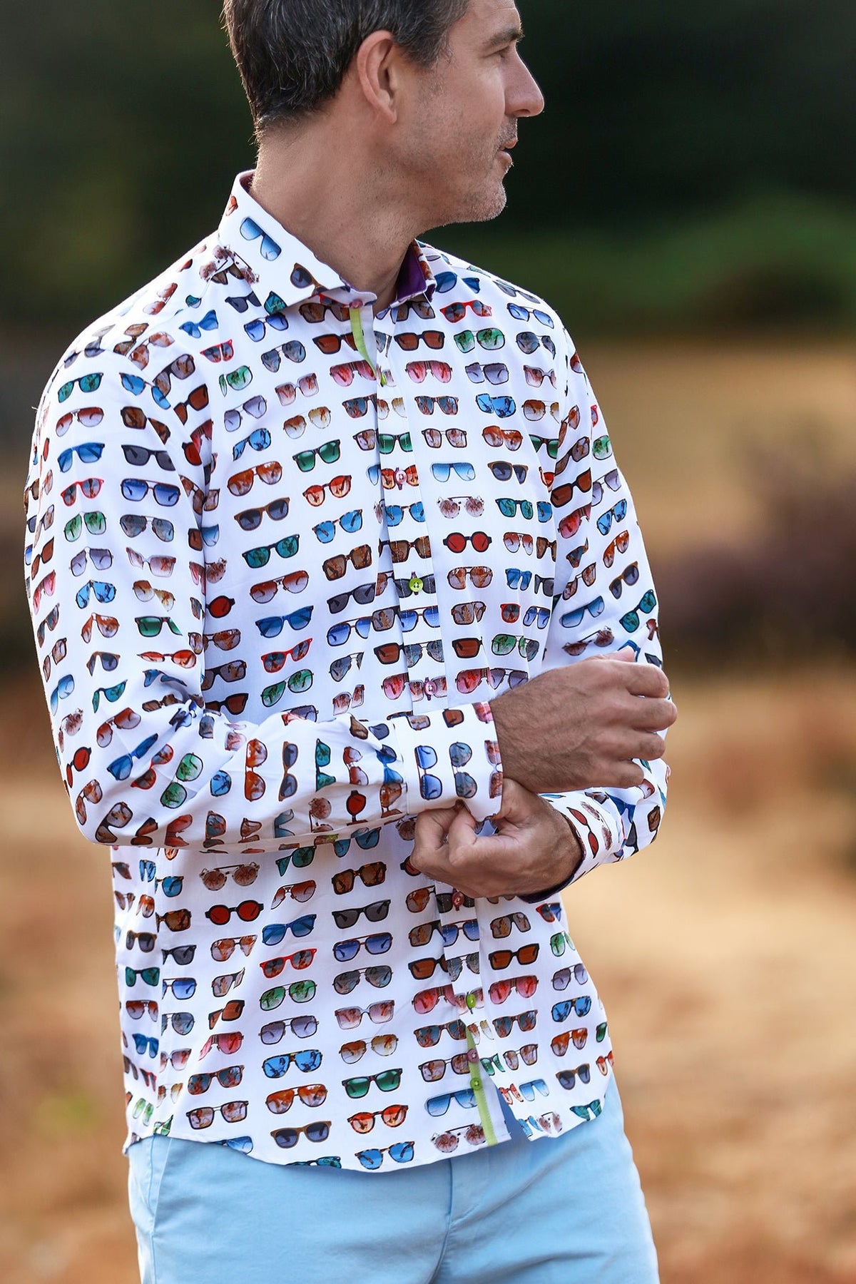 Retro Shades Print Shirt - Claudio Lugli Shirts