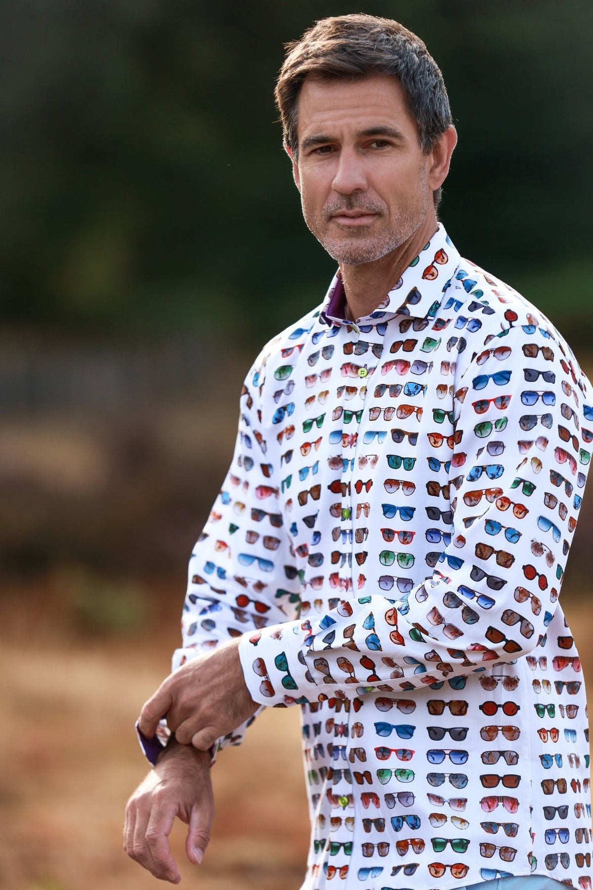 Retro Shades Print Shirt - Claudio Lugli Shirts