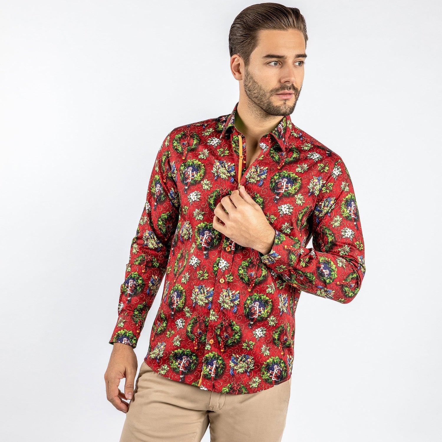 SANTA AND WREATH - Claudio Lugli Shirts