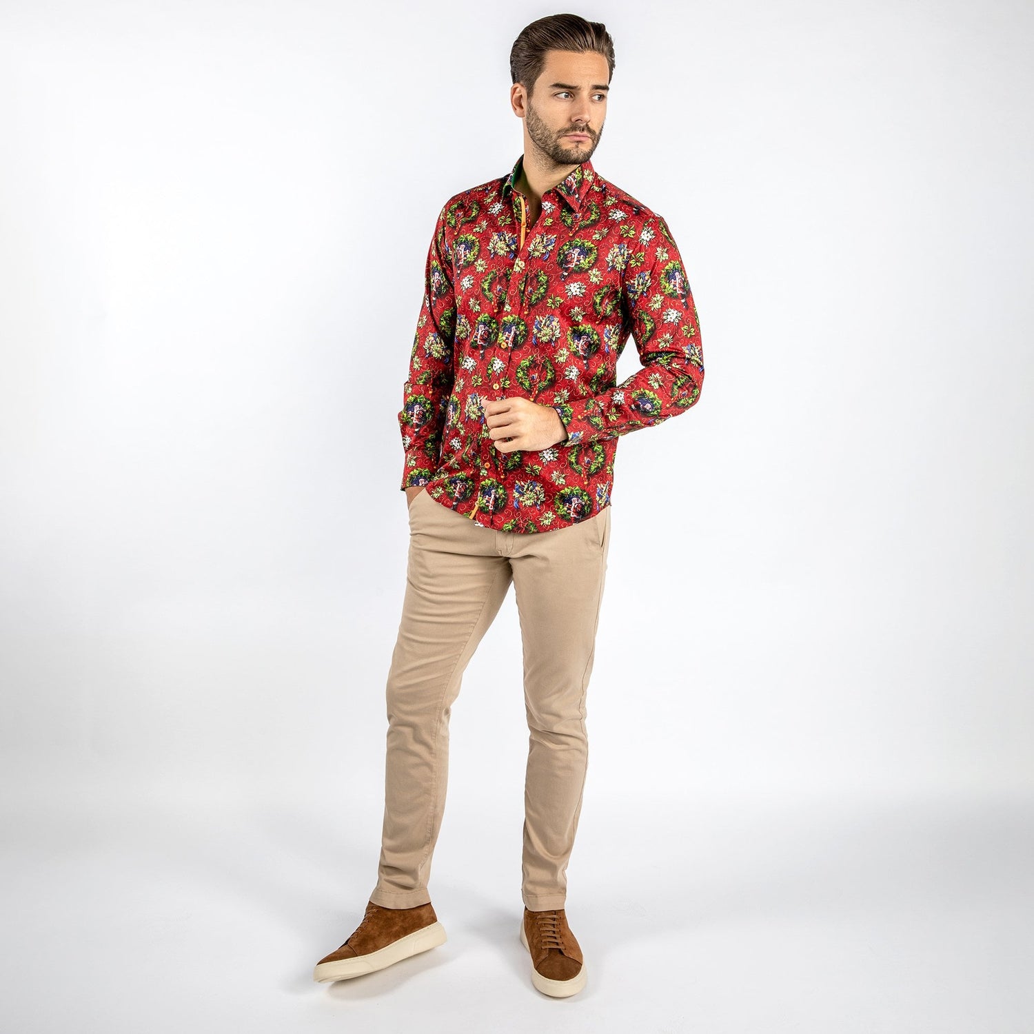 SANTA AND WREATH - Claudio Lugli Shirts
