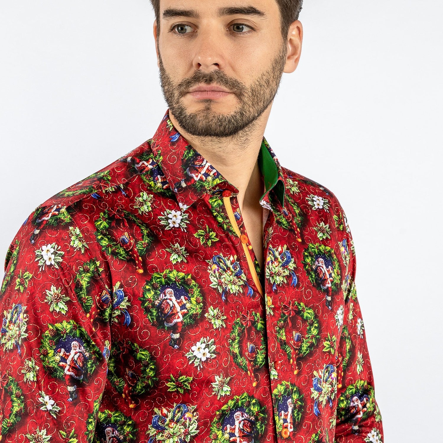 SANTA AND WREATH - Claudio Lugli Shirts