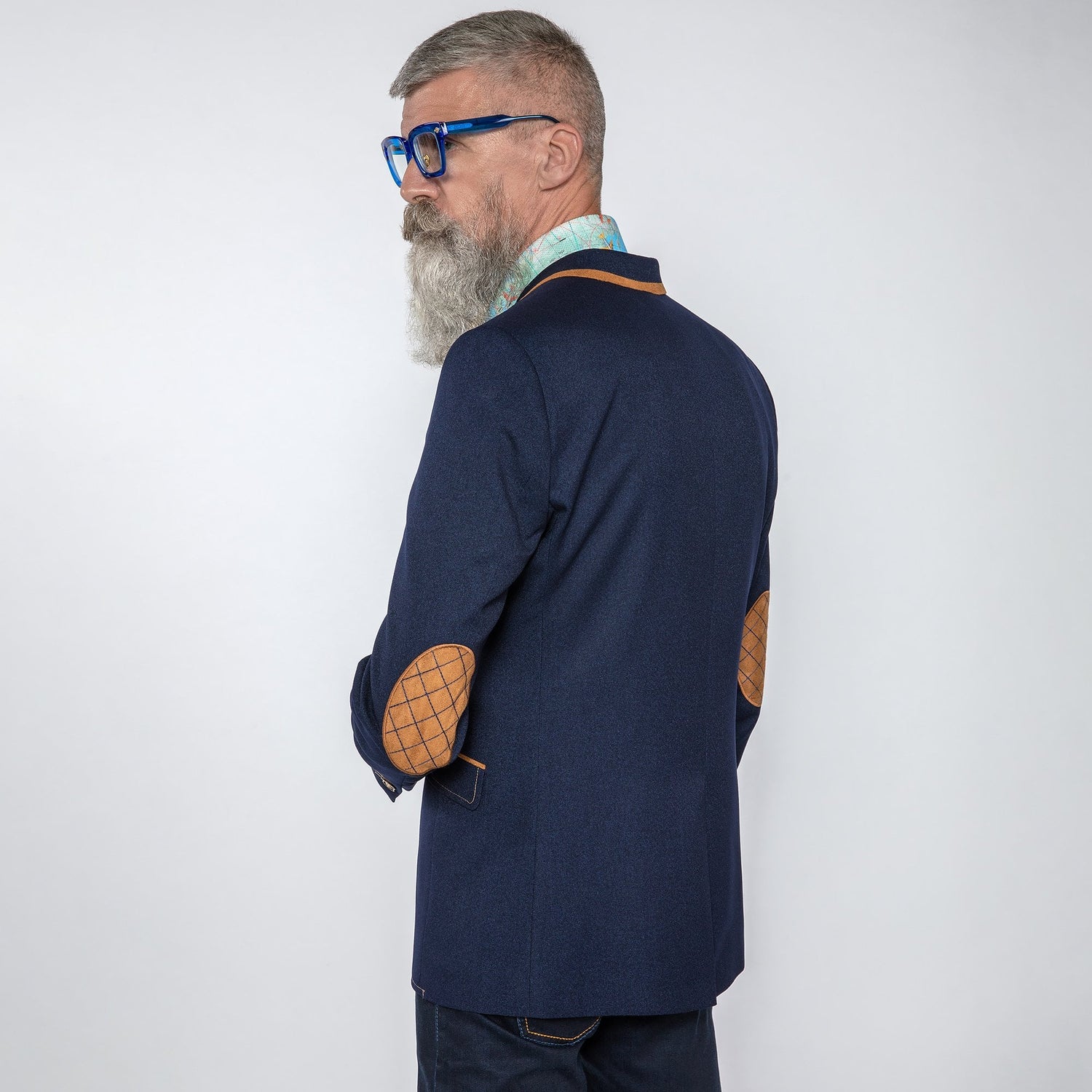 SIGNATURE EQUESTRIAN JACKET WITH FLIGHT MAP LINING - Premium Men's Patterned Shirt by Claudio Lugli | Bold Design, Tailored Fit, Best Printed Shirts