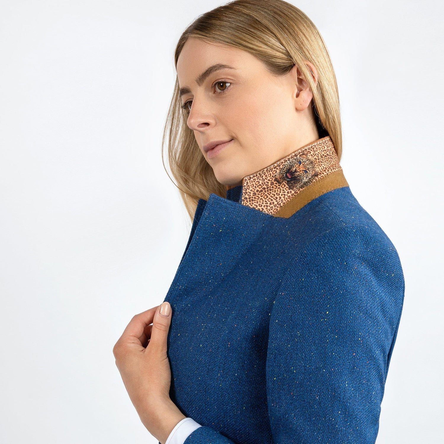 SIGNATURE EQUESTRIAN WOMENS JACKET WITH ELBOW PATCH – Premium Men's Patterned Shirt by Claudio Lugli | Bold Design, Tailored Fit, Best Printed Shirts