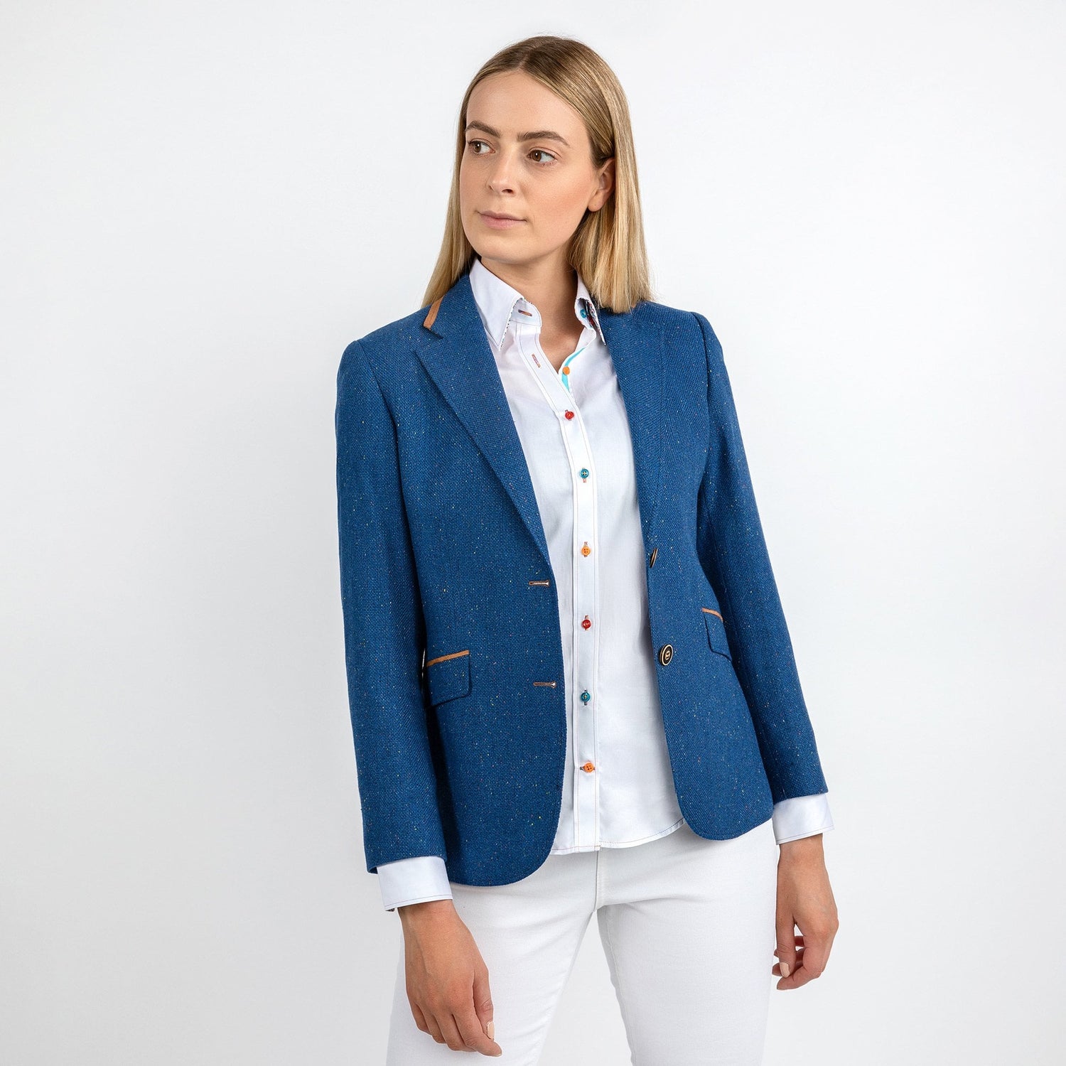 SIGNATURE EQUESTRIAN WOMENS JACKET WITH ELBOW PATCH – Premium Men's Patterned Shirt by Claudio Lugli | Bold Design, Tailored Fit, Best Printed Shirts