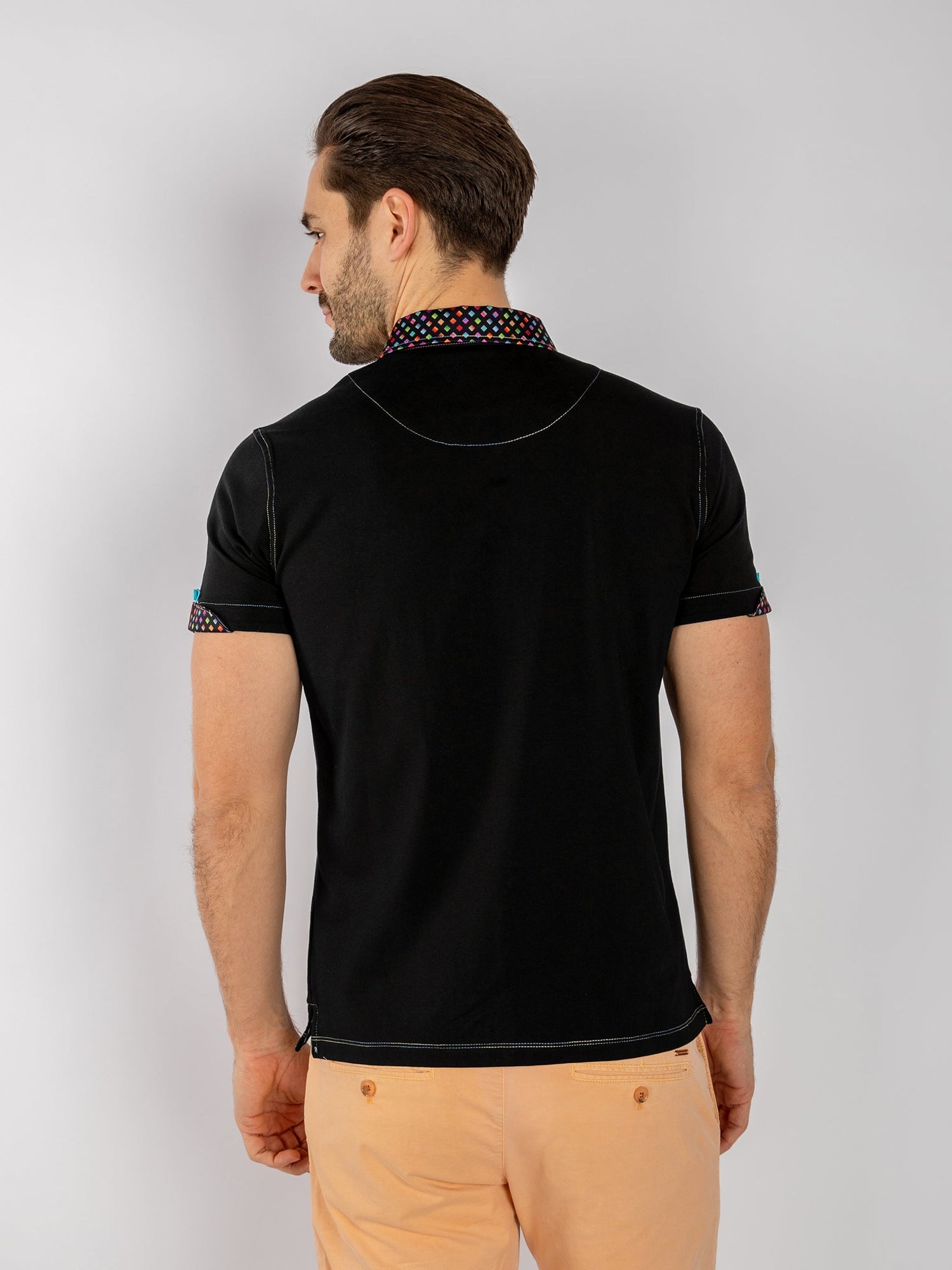 SIGNATURE POLO SHIRT WITH PIXEL INSERT - Claudio Lugli Shirts