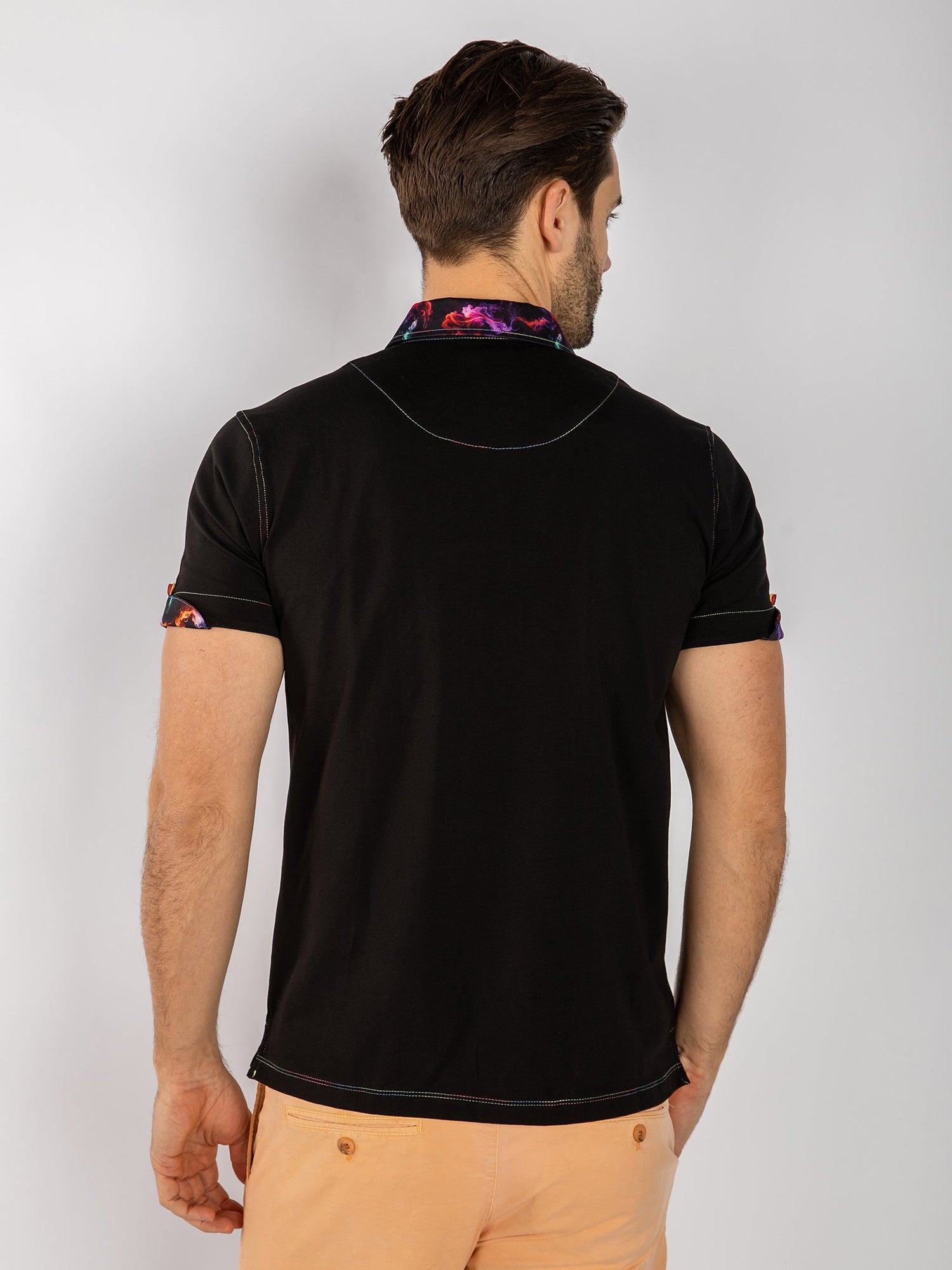 SIGNATURE POLO SHIRT WITH SMOKE INSERT - Claudio Lugli Shirts