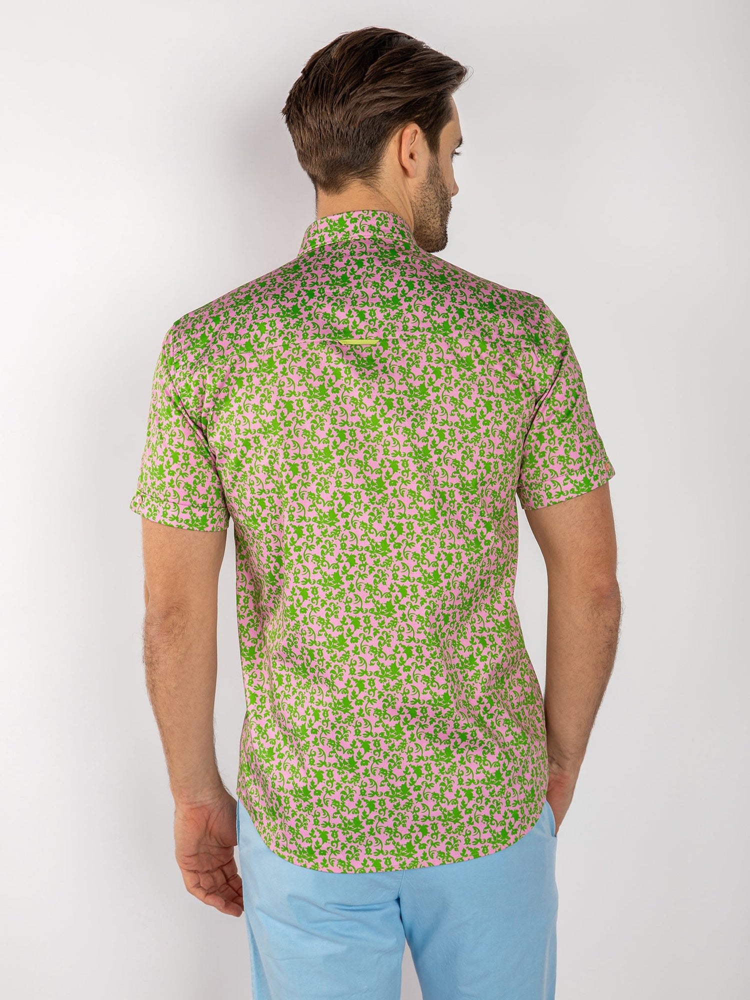 SILHOUETTE ORNAMENTS SHORT SLEEVE SHIRT - Claudio Lugli Shirts