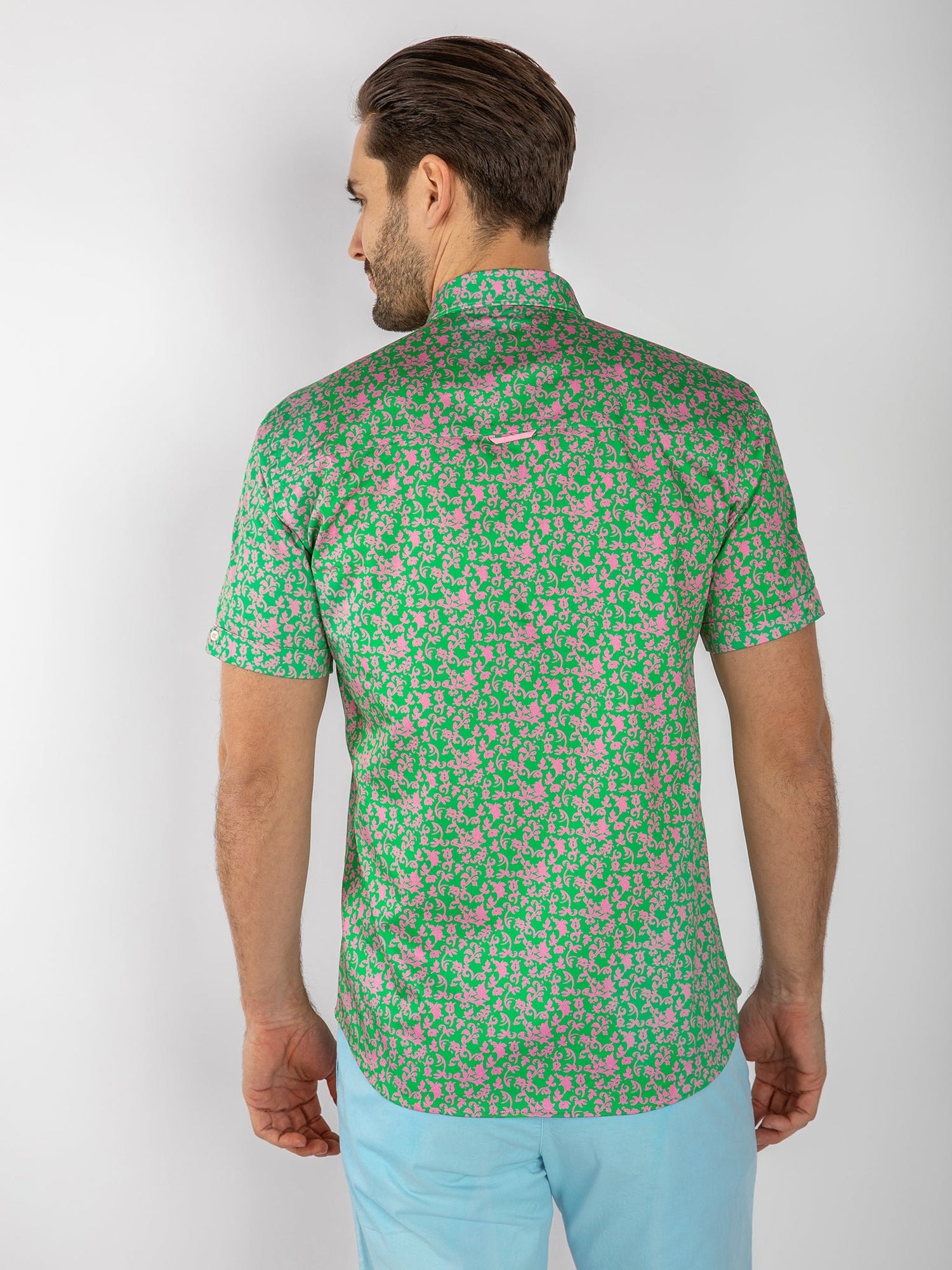 SILHOUETTE ORNAMENTS SHORT SLEEVE SHIRT - Claudio Lugli Shirts
