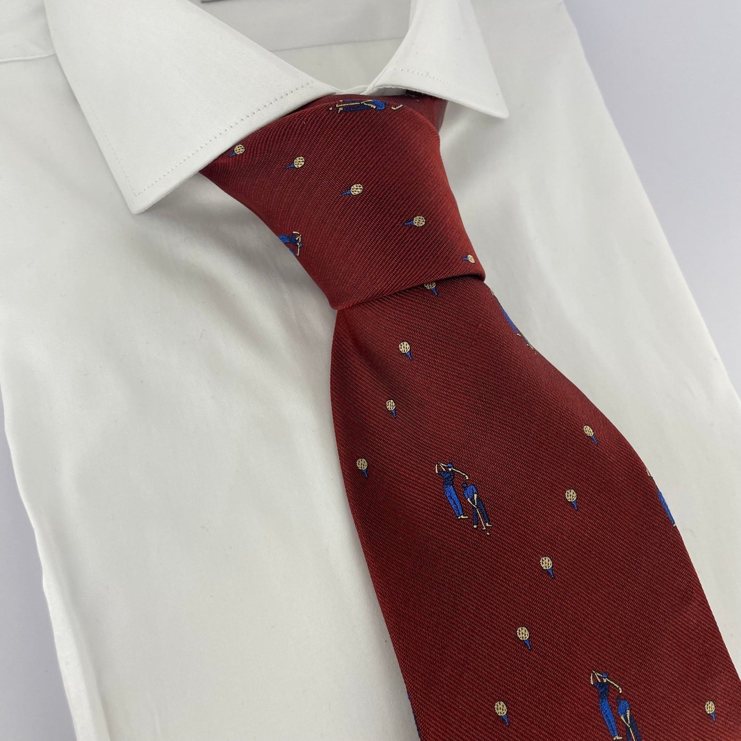 Silk Golfer Neck-Tie - Premium Men's Patterned Shirt by Claudio Lugli | Bold Design, Tailored Fit, Best Printed Shirts