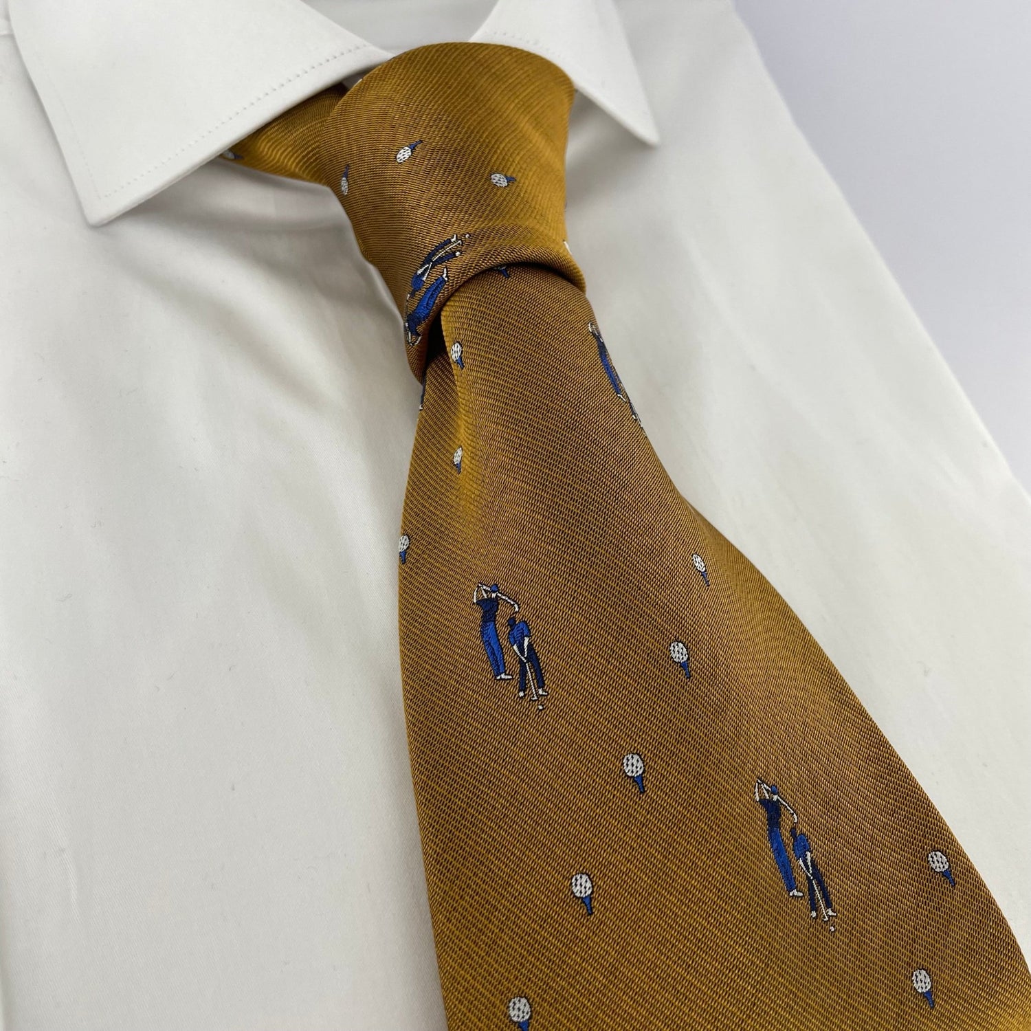 Silk Golfer Neck-Tie - Premium Men's Patterned Shirt by Claudio Lugli | Bold Design, Tailored Fit, Best Printed Shirts