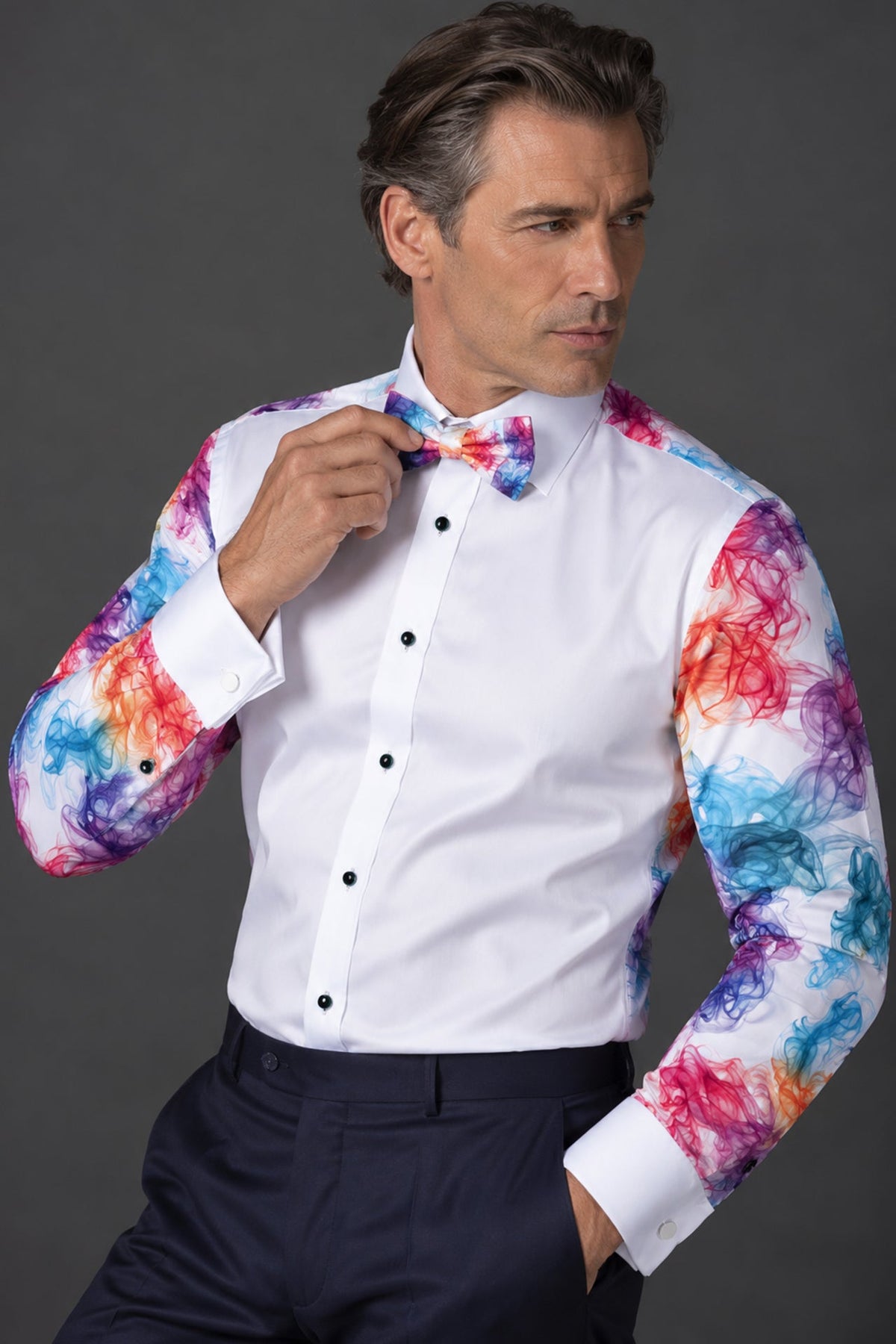 Smoke & Mirrors Tuxedo Shirt - Claudio Lugli Shirts