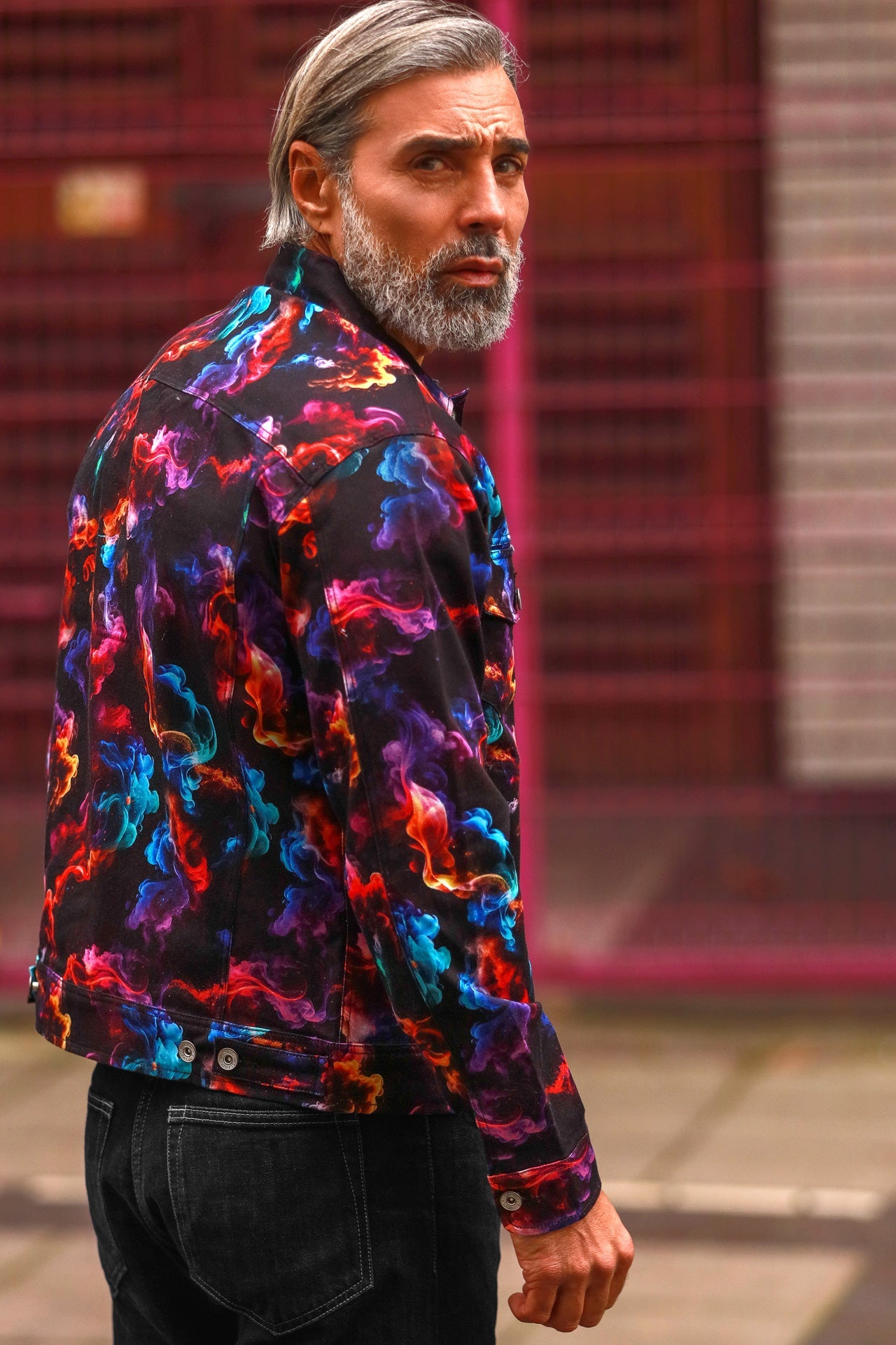 SMOKE SHACKET - Premium Men's Patterned Shirt by Claudio Lugli | Bold Design, Tailored Fit, Best Printed Shirts