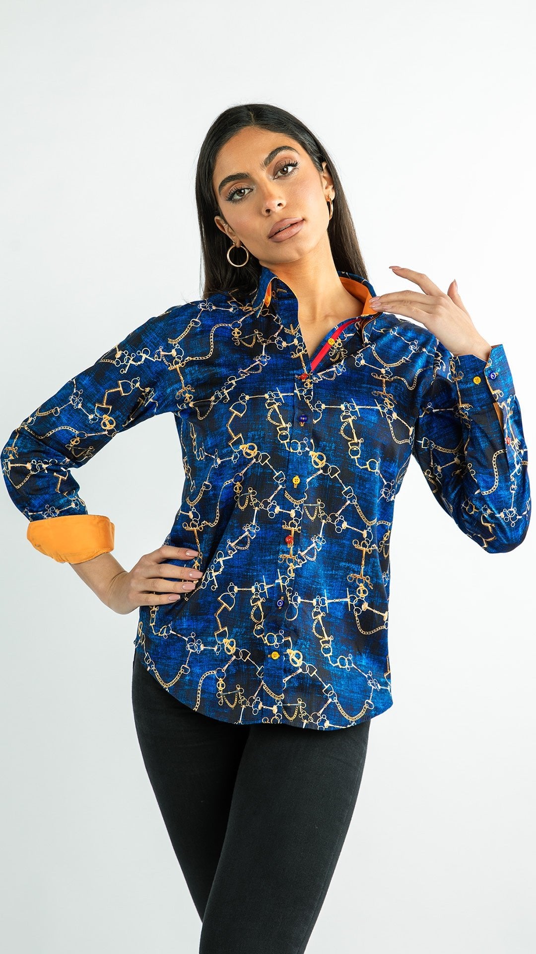 SNAFFLE TIE DYE WOMENS PRINT SHIRT - Claudio Lugli Shirts