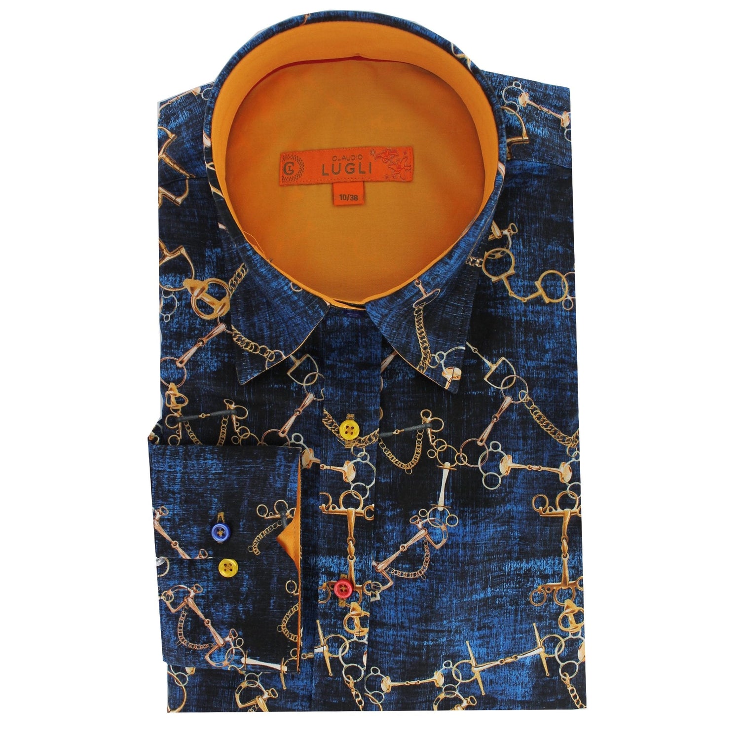 SNAFFLE TIE DYE WOMENS PRINT SHIRT - Premium Men's Patterned Shirt by Claudio Lugli | Bold Design, Tailored Fit, Best Printed Shirts