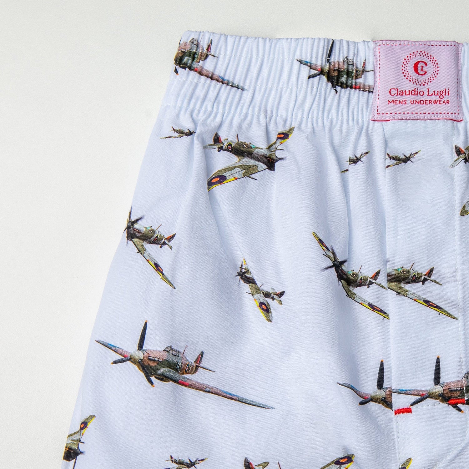 SPITFIRE BOXER SHORTS – Premium Men's Patterned Shirt by Claudio Lugli | Bold Design, Tailored Fit, Best Printed Shirts