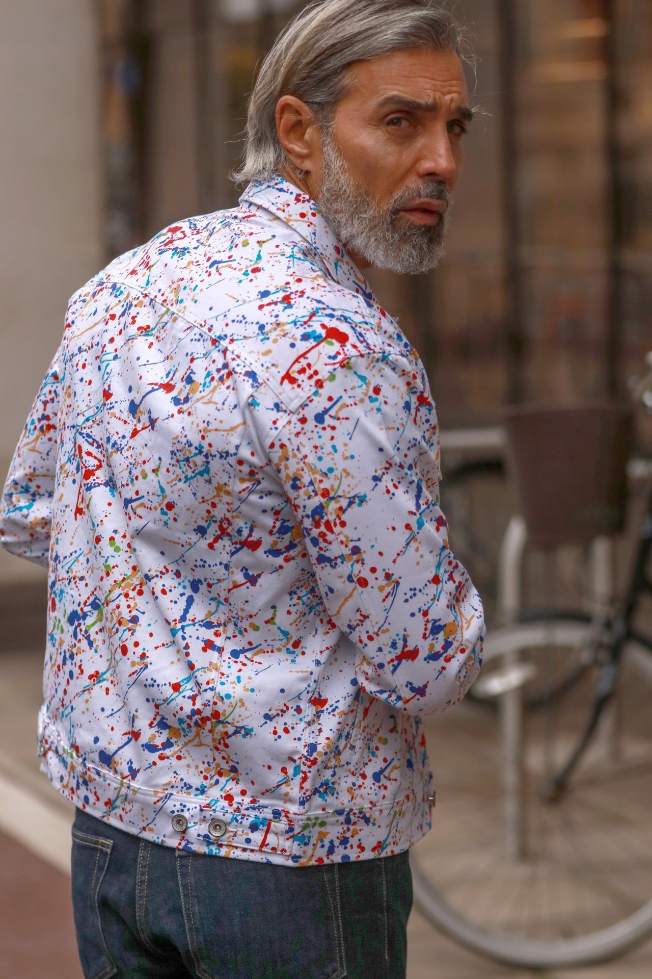 SPLASH SHACKET - Premium Men's Patterned Shirt by Claudio Lugli | Bold Design, Tailored Fit, Best Printed Shirts