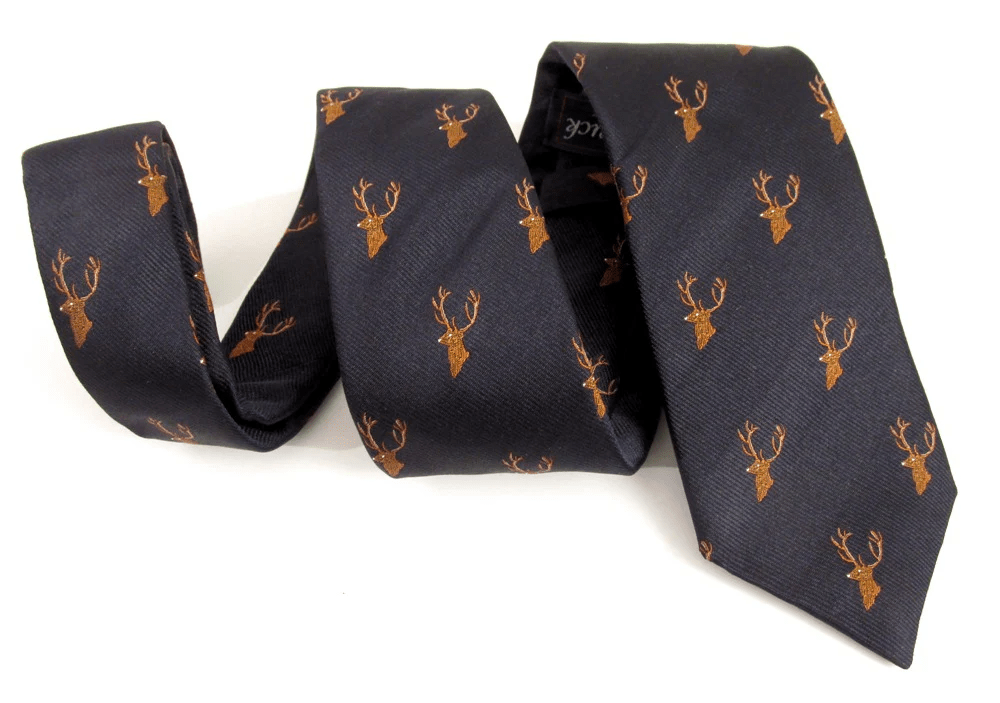 Stag's Head Silk Neck - Tie by Van Buck - Claudio Lugli Shirts