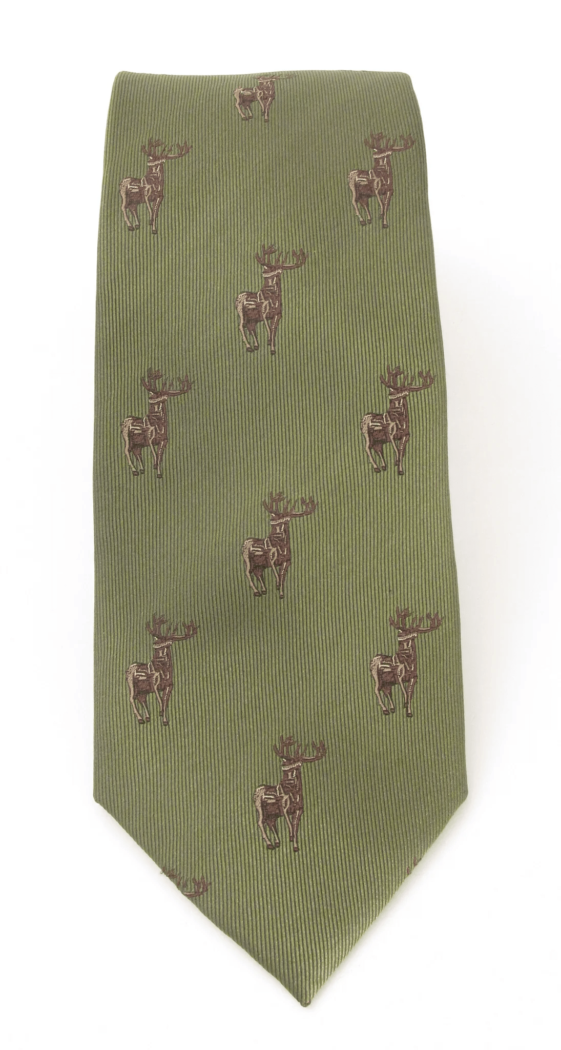 Standing Stag Country Silk Neck-Tie by Van Buck – Premium Men's Patterned Shirt by Claudio Lugli | Bold Design, Tailored Fit, Best Printed Shirts