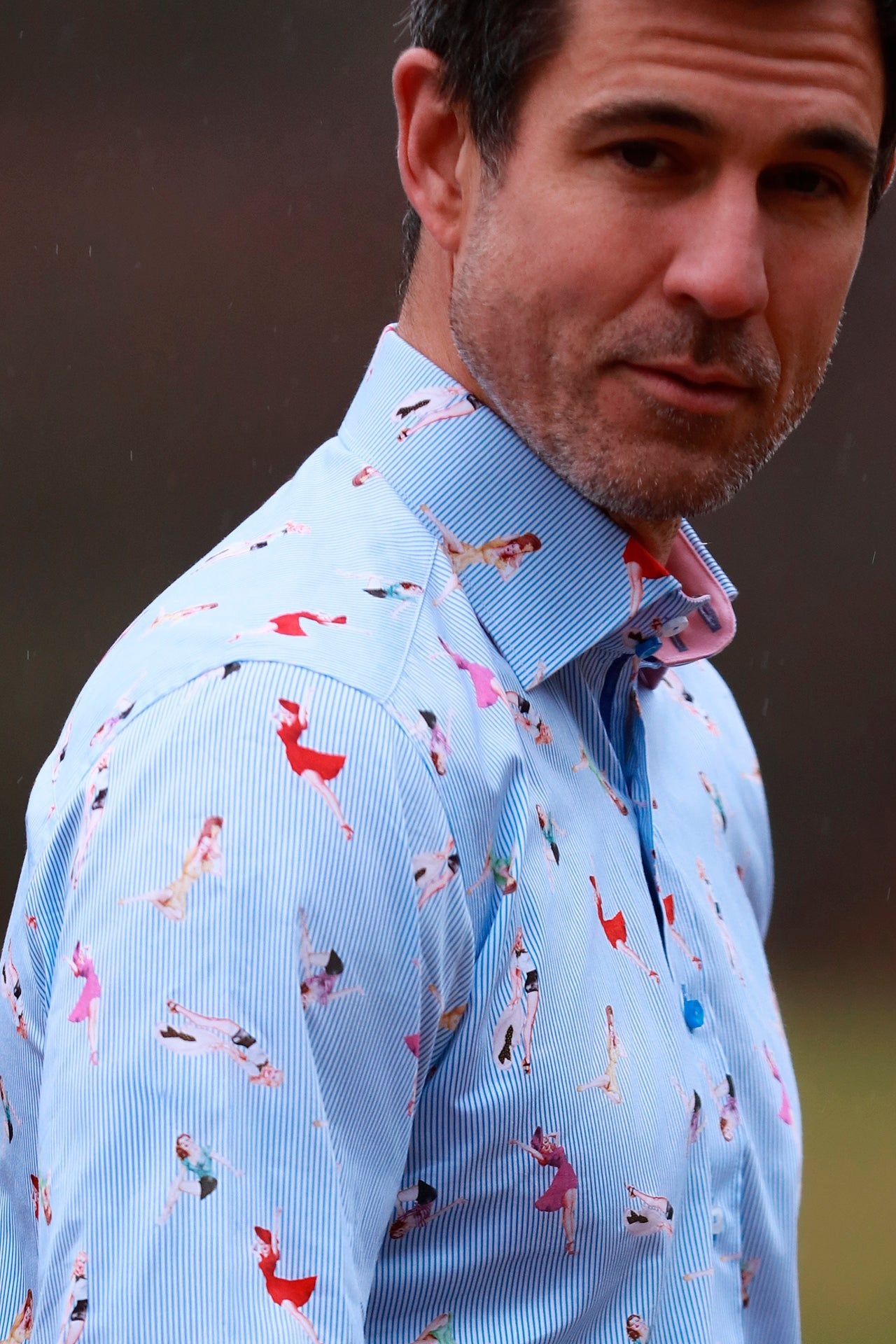 Stripe Pin-Up Ladies - Premium Men's Patterned Shirt by Claudio Lugli | Bold Design, Tailored Fit, Best Printed Shirts