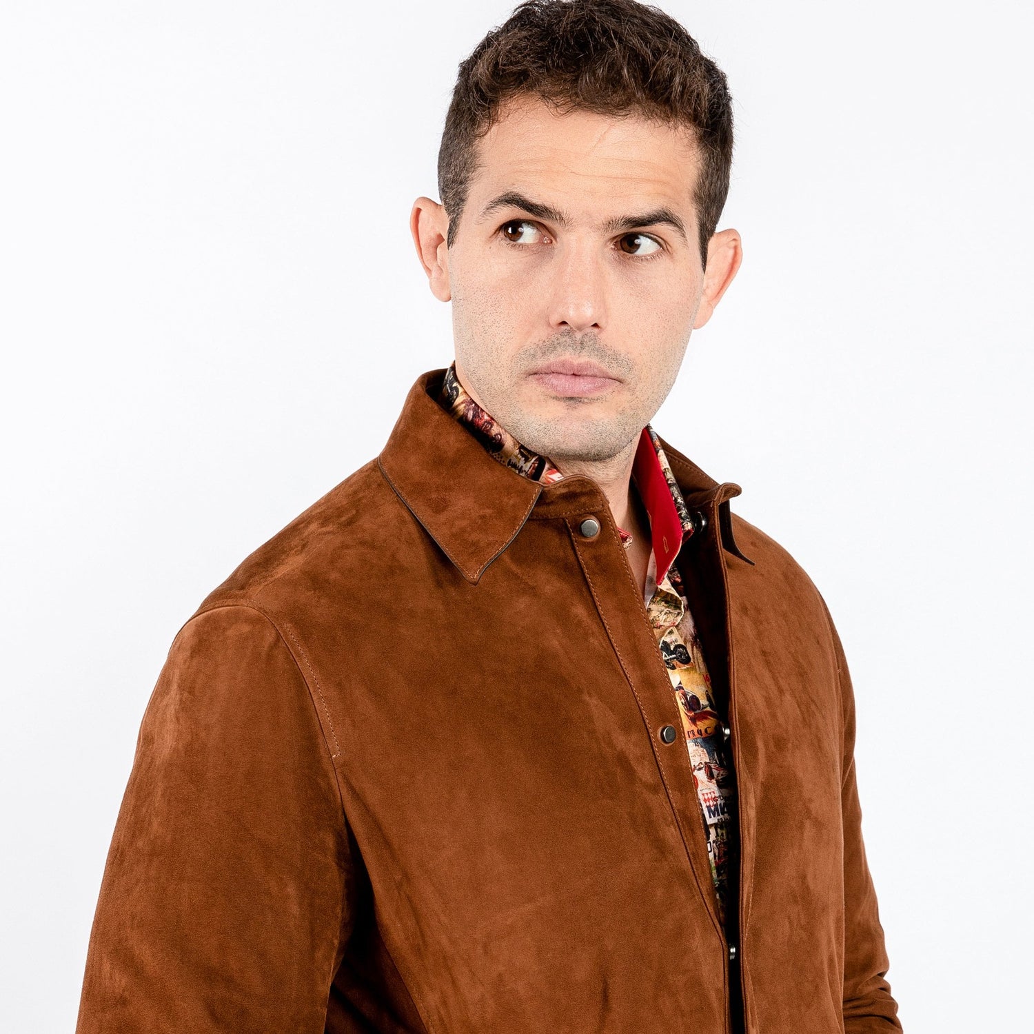 SUEDE SHIRT - Premium Men's Patterned Shirt by Claudio Lugli | Bold Design, Tailored Fit, Best Printed Shirts