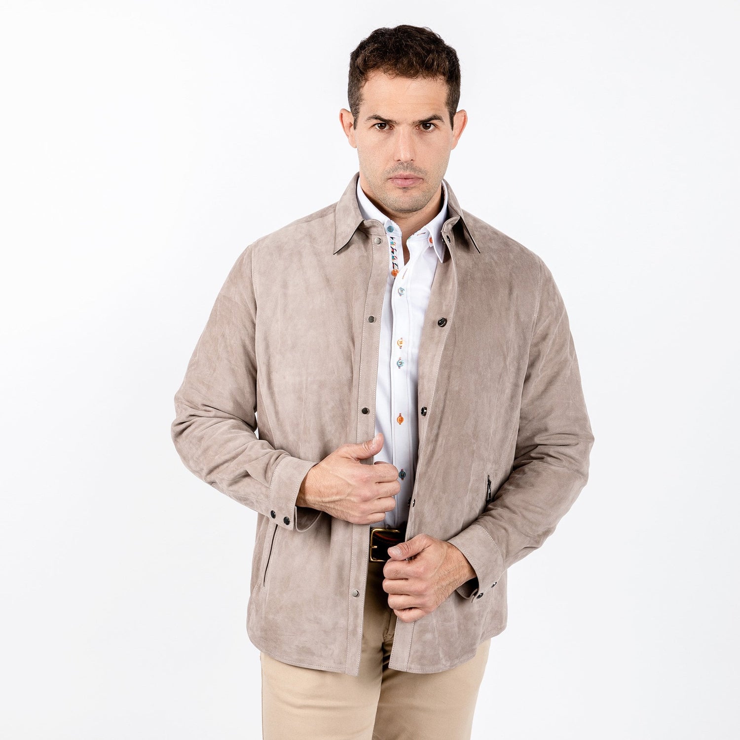 SUEDE SHIRT - Premium Men's Patterned Shirt by Claudio Lugli | Bold Design, Tailored Fit, Best Printed Shirts