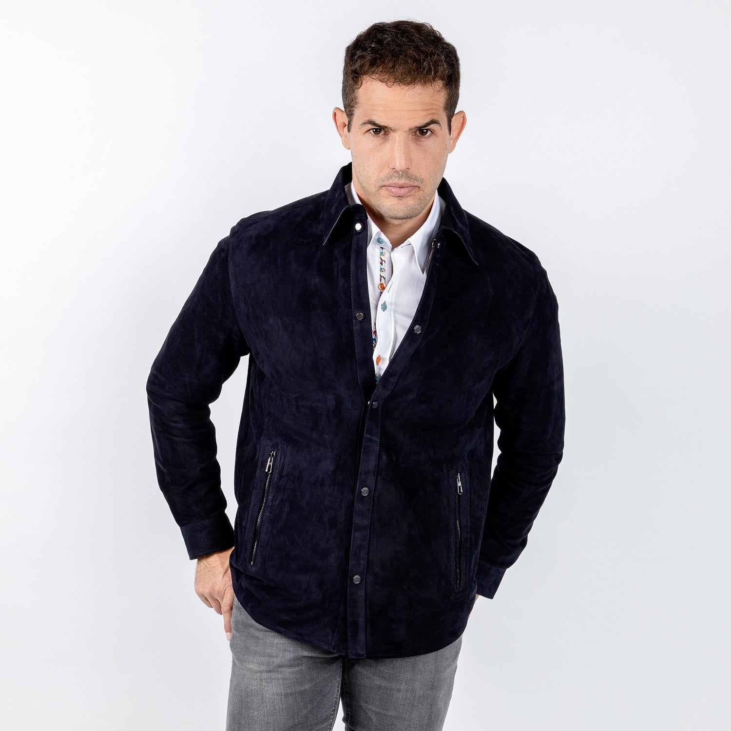 SUEDE SHIRT - Premium Men's Patterned Shirt by Claudio Lugli | Bold Design, Tailored Fit, Best Printed Shirts