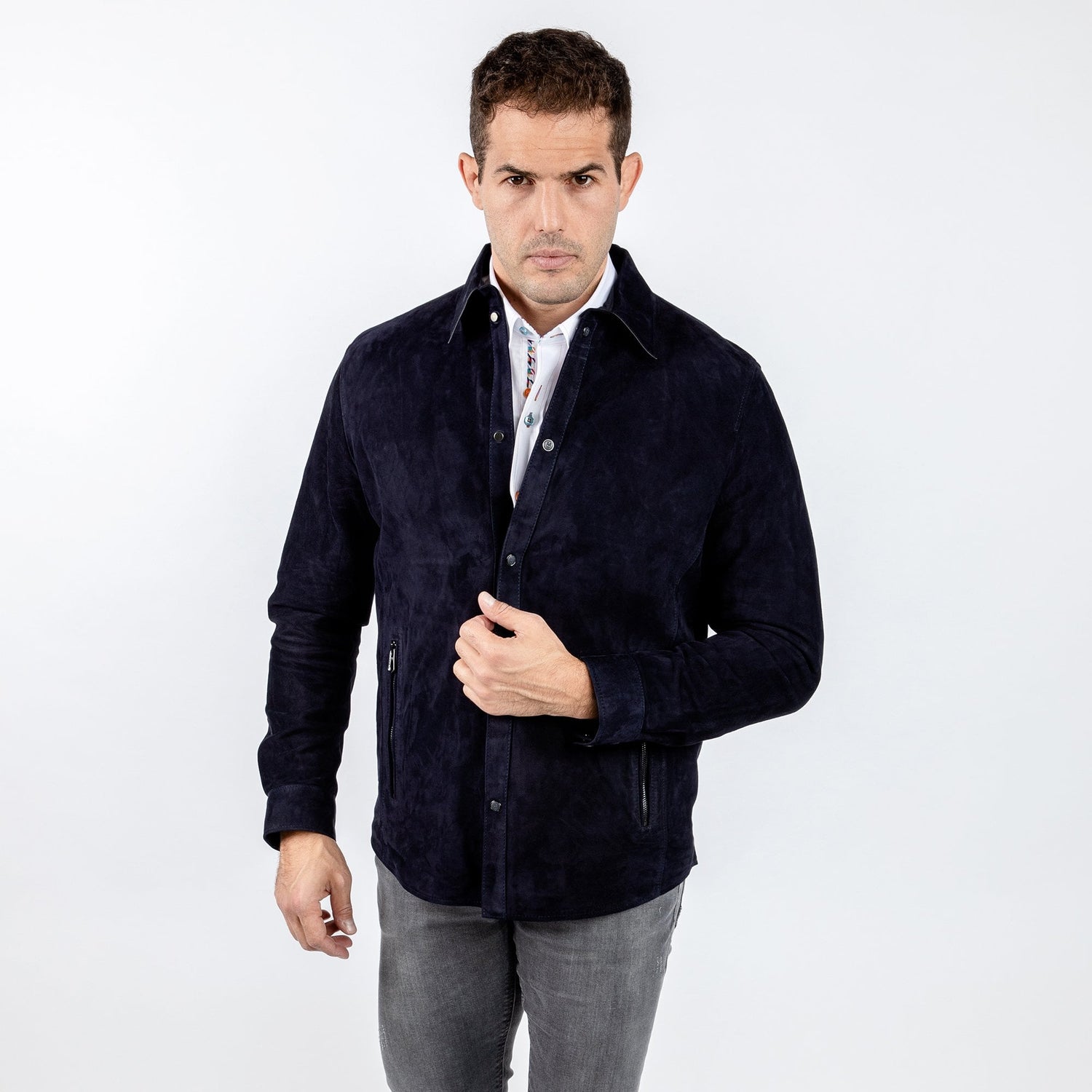 SUEDE SHIRT - Premium Men's Patterned Shirt by Claudio Lugli | Bold Design, Tailored Fit, Best Printed Shirts