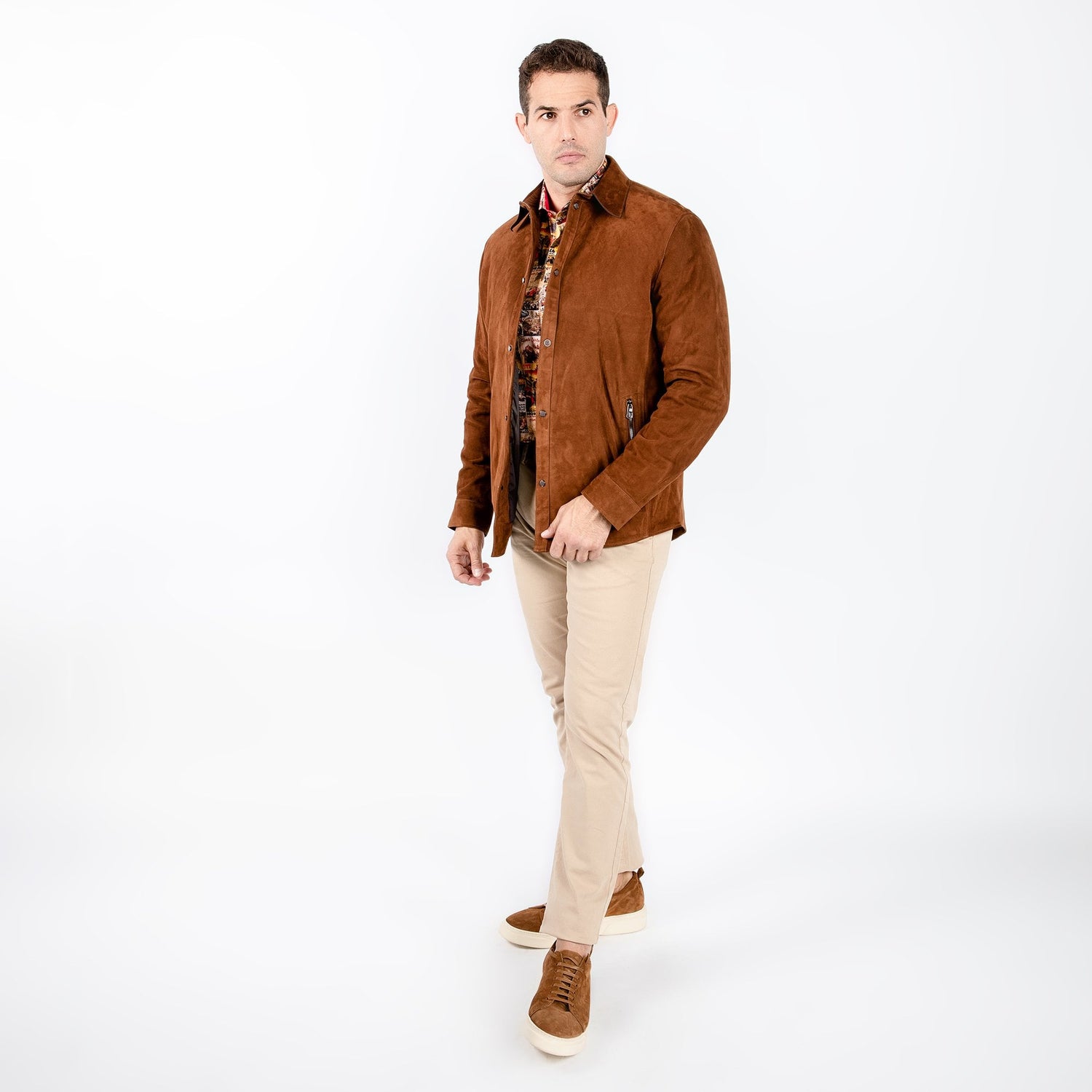 SUEDE SHIRT - Premium Men's Patterned Shirt by Claudio Lugli | Bold Design, Tailored Fit, Best Printed Shirts