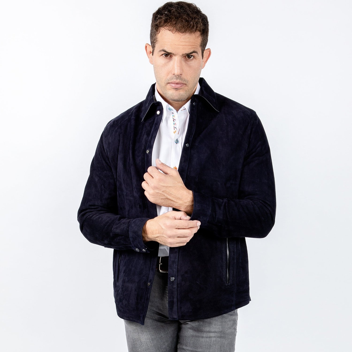 SUEDE SHIRT - Premium Men's Patterned Shirt by Claudio Lugli | Bold Design, Tailored Fit, Best Printed Shirts