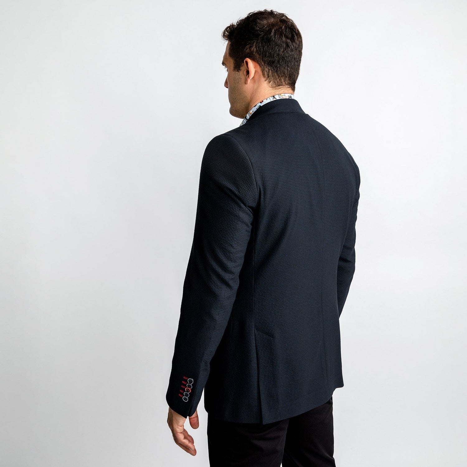 SUPER LIGHTWEIGHT SEERSUCKER BLAZER – Premium Men's Patterned Shirt by Claudio Lugli | Bold Design, Tailored Fit, Best Printed Shirts