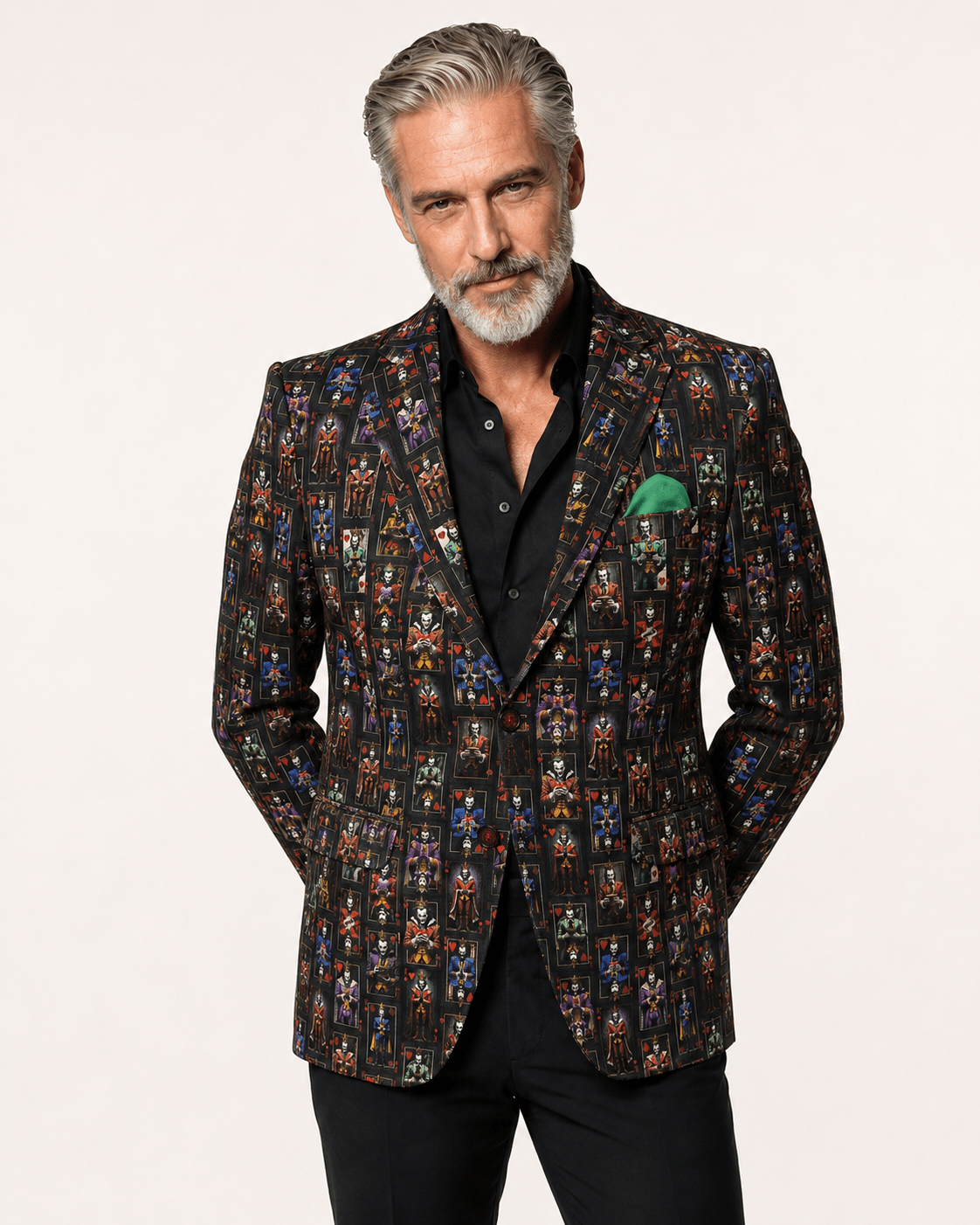 Supervillain Gallery Print Blazer - Claudio Lugli Shirts