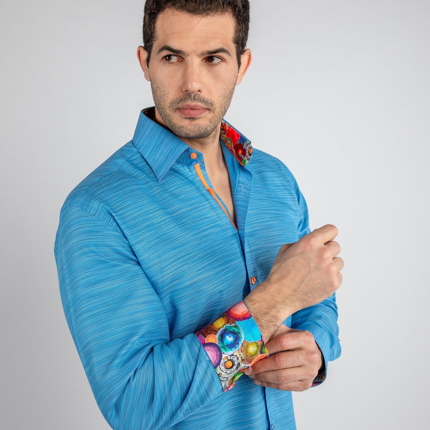 TEXTURED WASH CLASSIC SHIRT - Premium Men's Patterned Shirt by Claudio Lugli | Bold Design, Tailored Fit, Best Printed Shirts