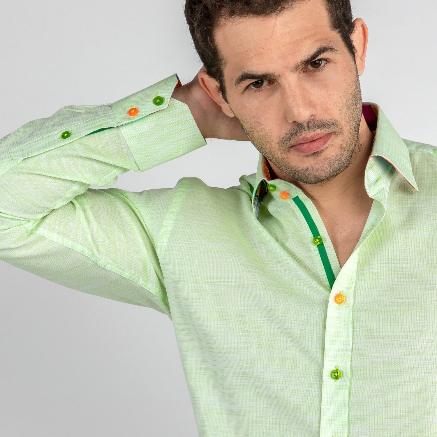 TEXTURED WASH CLASSIC SHIRT - Premium Men's Patterned Shirt by Claudio Lugli | Bold Design, Tailored Fit, Best Printed Shirts