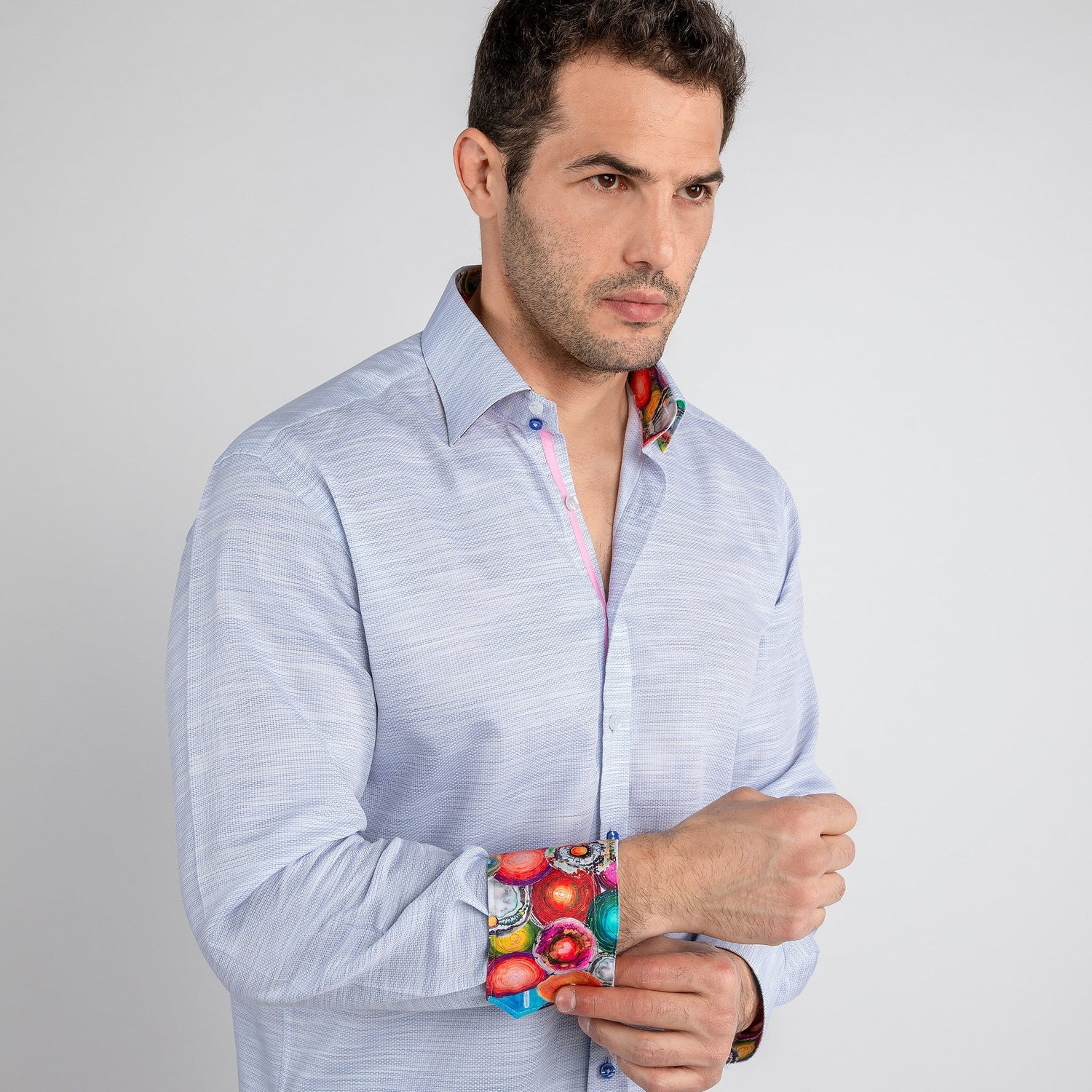 TEXTURED WASH CLASSIC SHIRT - Premium Men's Patterned Shirt by Claudio Lugli | Bold Design, Tailored Fit, Best Printed Shirts