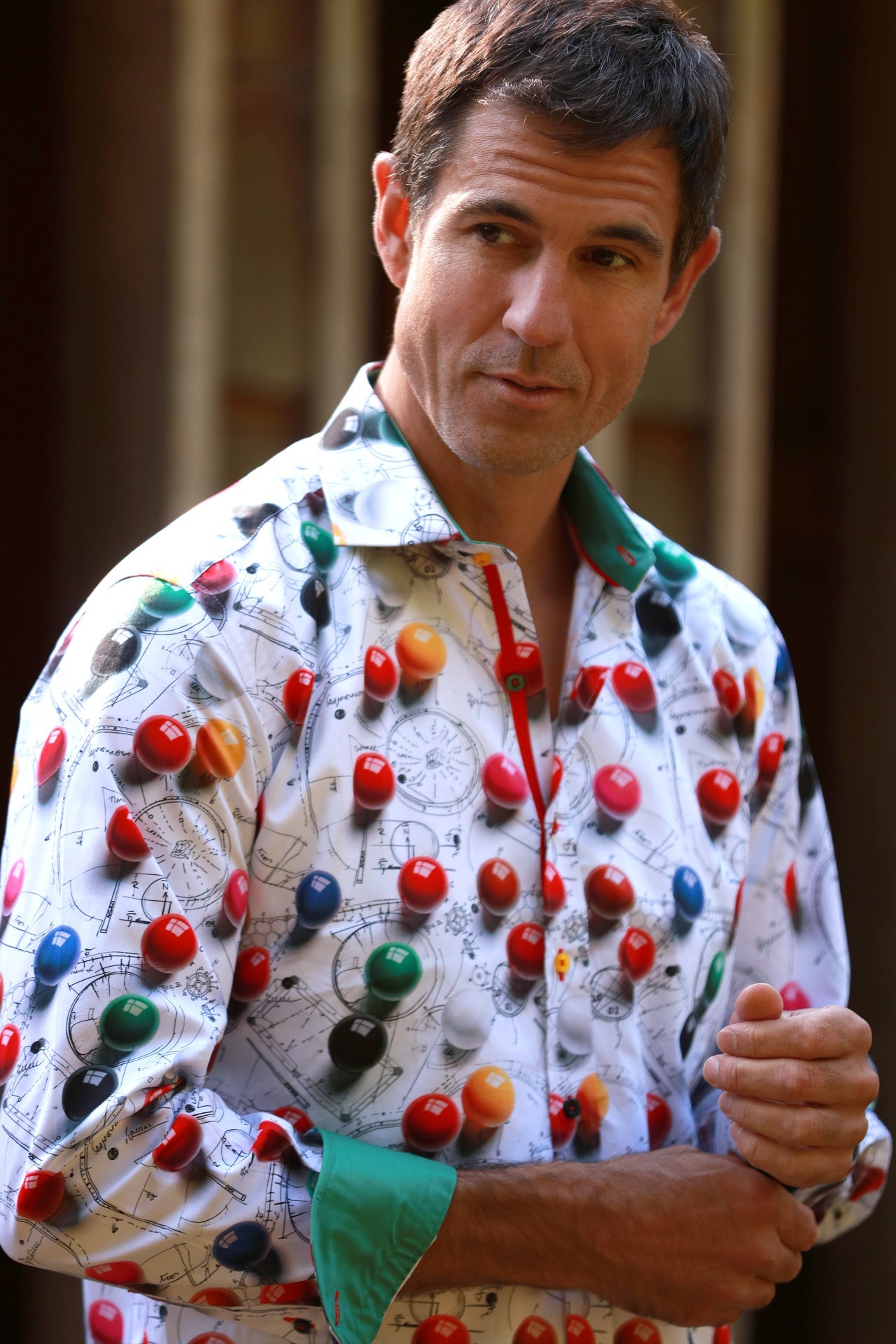 THE ART OF SNOOKER/POOL PRINT SHIRT - Premium Men's Patterned Shirt by Claudio Lugli | Bold Design, Tailored Fit, Best Printed Shirts