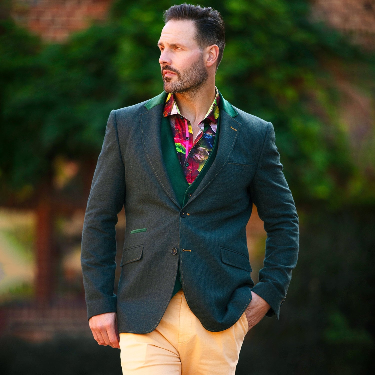 THE CREATIVE CONTRAST COAT - Premium Men's Patterned Shirt by Claudio Lugli | Bold Design, Tailored Fit, Best Printed Shirts