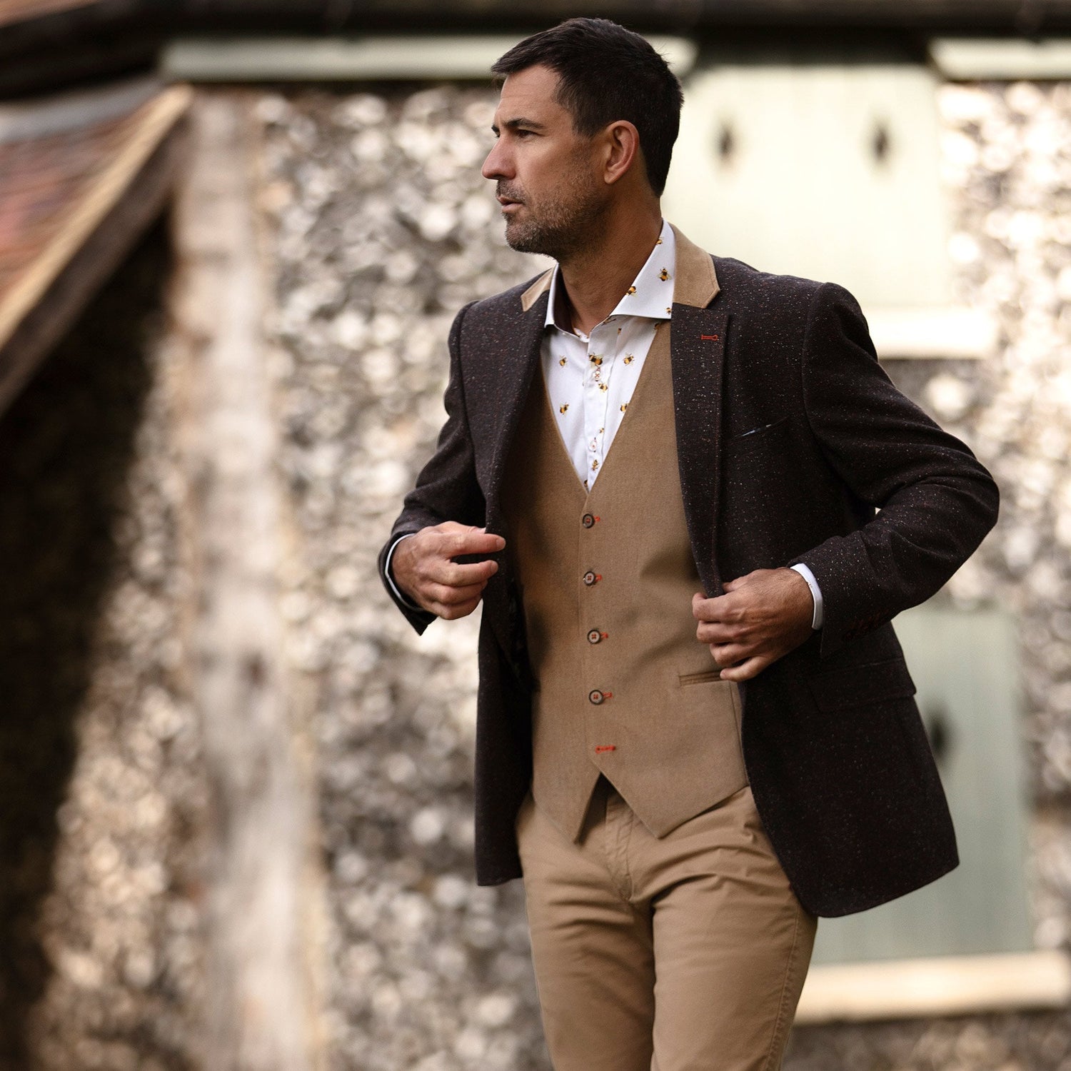 THE CREATIVE CONTRAST COAT - Premium Men's Patterned Shirt by Claudio Lugli | Bold Design, Tailored Fit, Best Printed Shirts