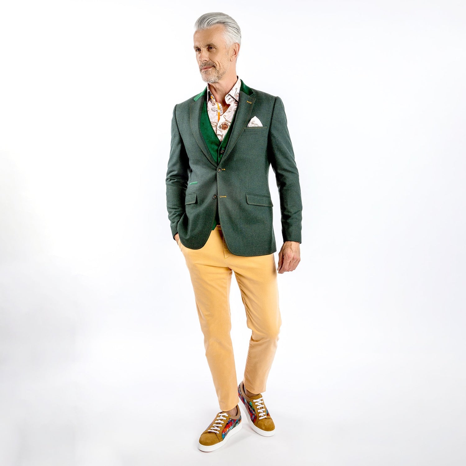 THE CREATIVE CONTRAST COAT - Premium Men's Patterned Shirt by Claudio Lugli | Bold Design, Tailored Fit, Best Printed Shirts