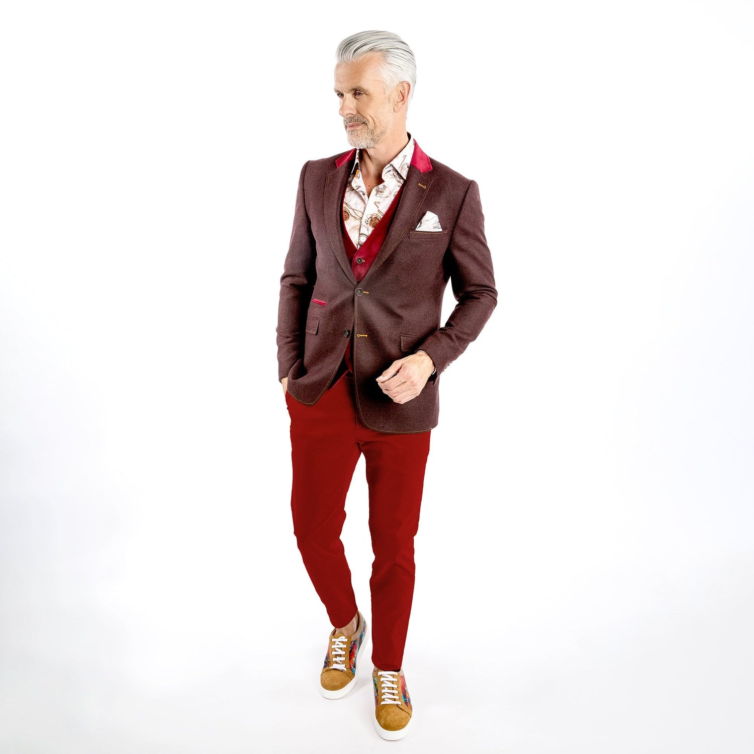 THE CREATIVE CONTRAST COAT - Premium Men's Patterned Shirt by Claudio Lugli | Bold Design, Tailored Fit, Best Printed Shirts