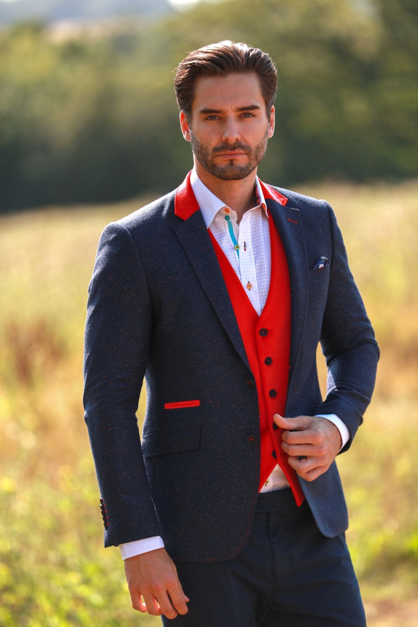 THE CREATIVE CONTRAST COAT - Premium Men's Patterned Shirt by Claudio Lugli | Bold Design, Tailored Fit, Best Printed Shirts