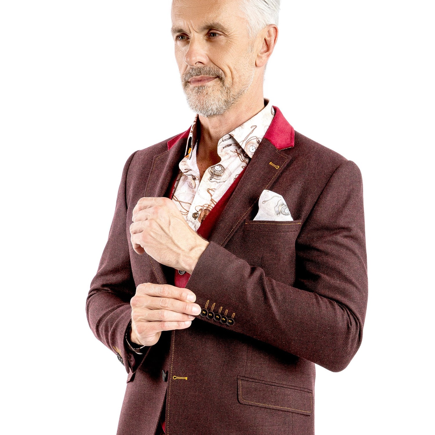 THE CREATIVE CONTRAST COAT - Premium Men's Patterned Shirt by Claudio Lugli | Bold Design, Tailored Fit, Best Printed Shirts