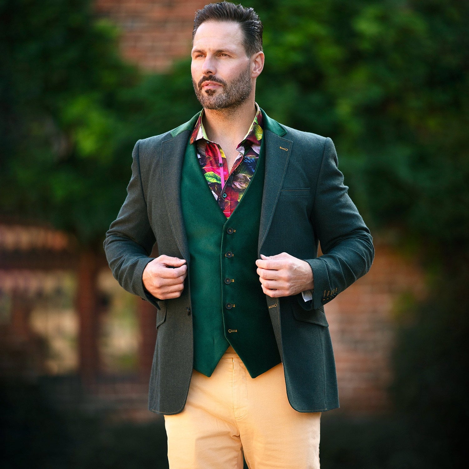 THE CREATIVE CONTRAST COAT - Premium Men's Patterned Shirt by Claudio Lugli | Bold Design, Tailored Fit, Best Printed Shirts